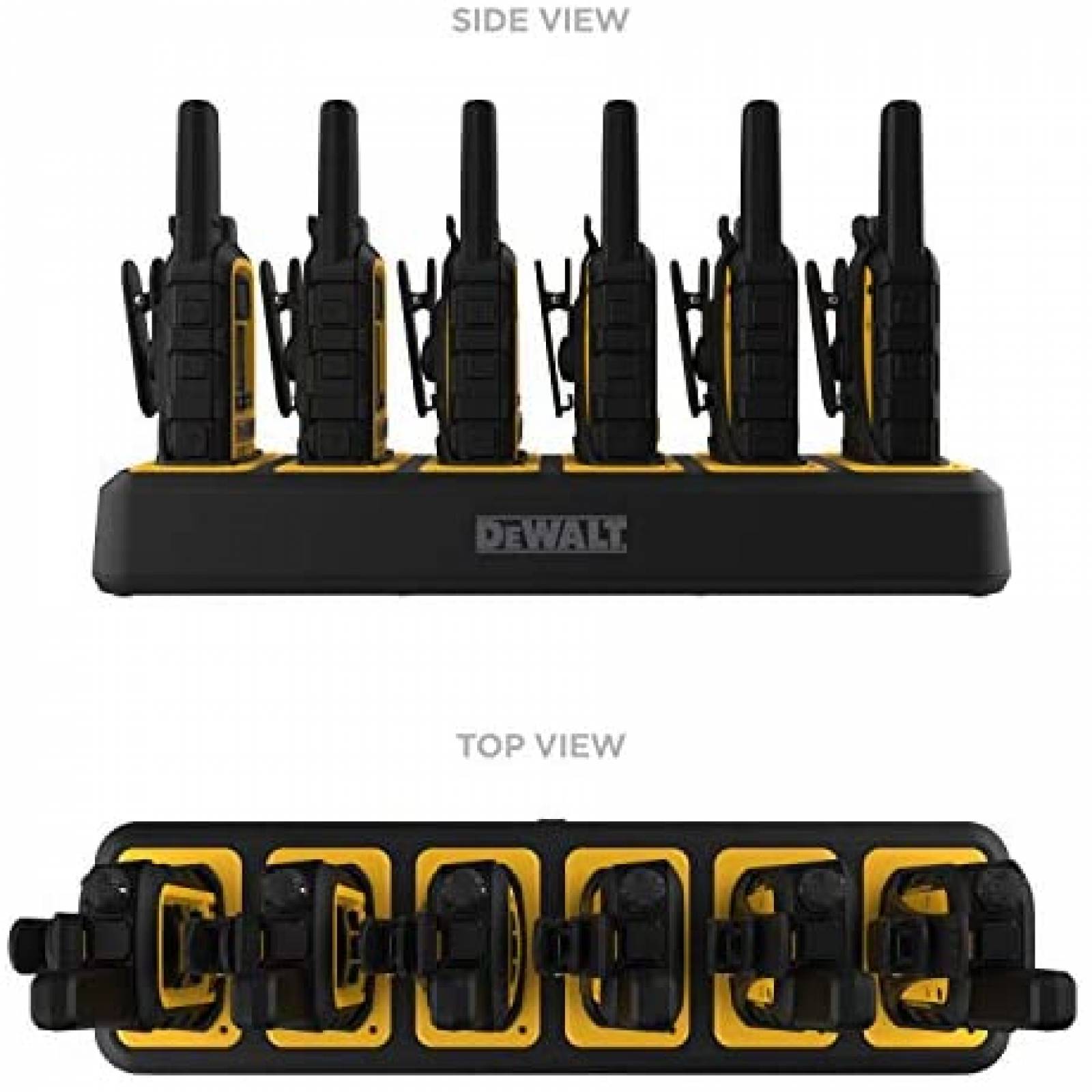 6 Walkies Talkies DEWALT DXFRS800-BCH6 2 Watts -Amarillos