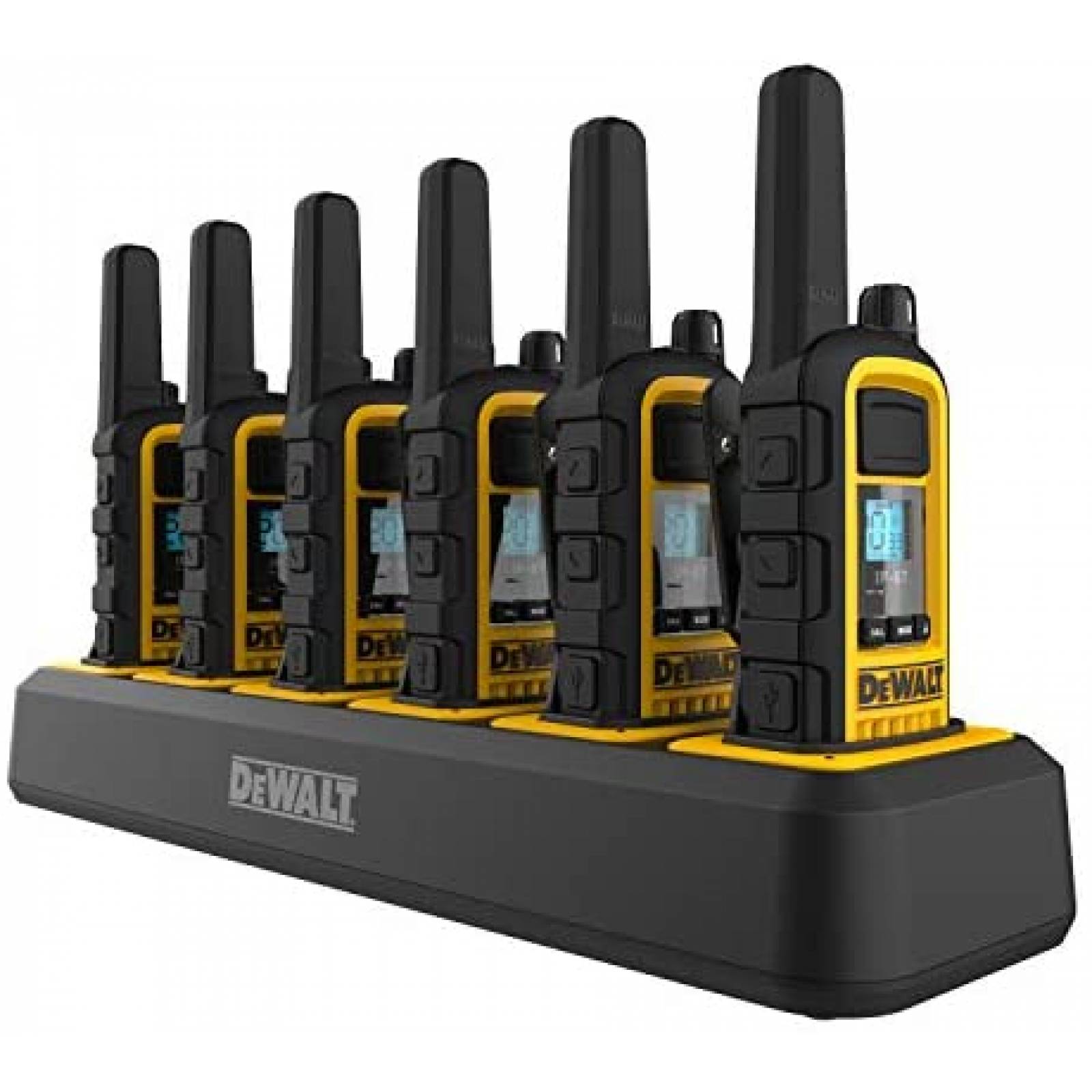 6 Walkies Talkies DEWALT DXFRS800-BCH6 2 Watts -Amarillos