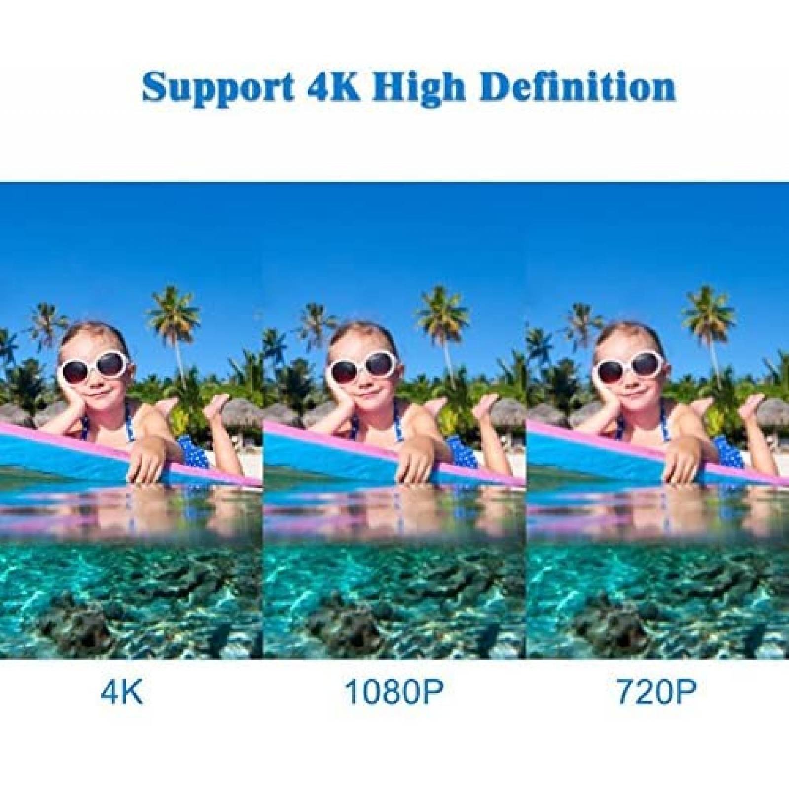 Cámara de Acción Campark 4K Ultra HD WiFi 16MP -Azul