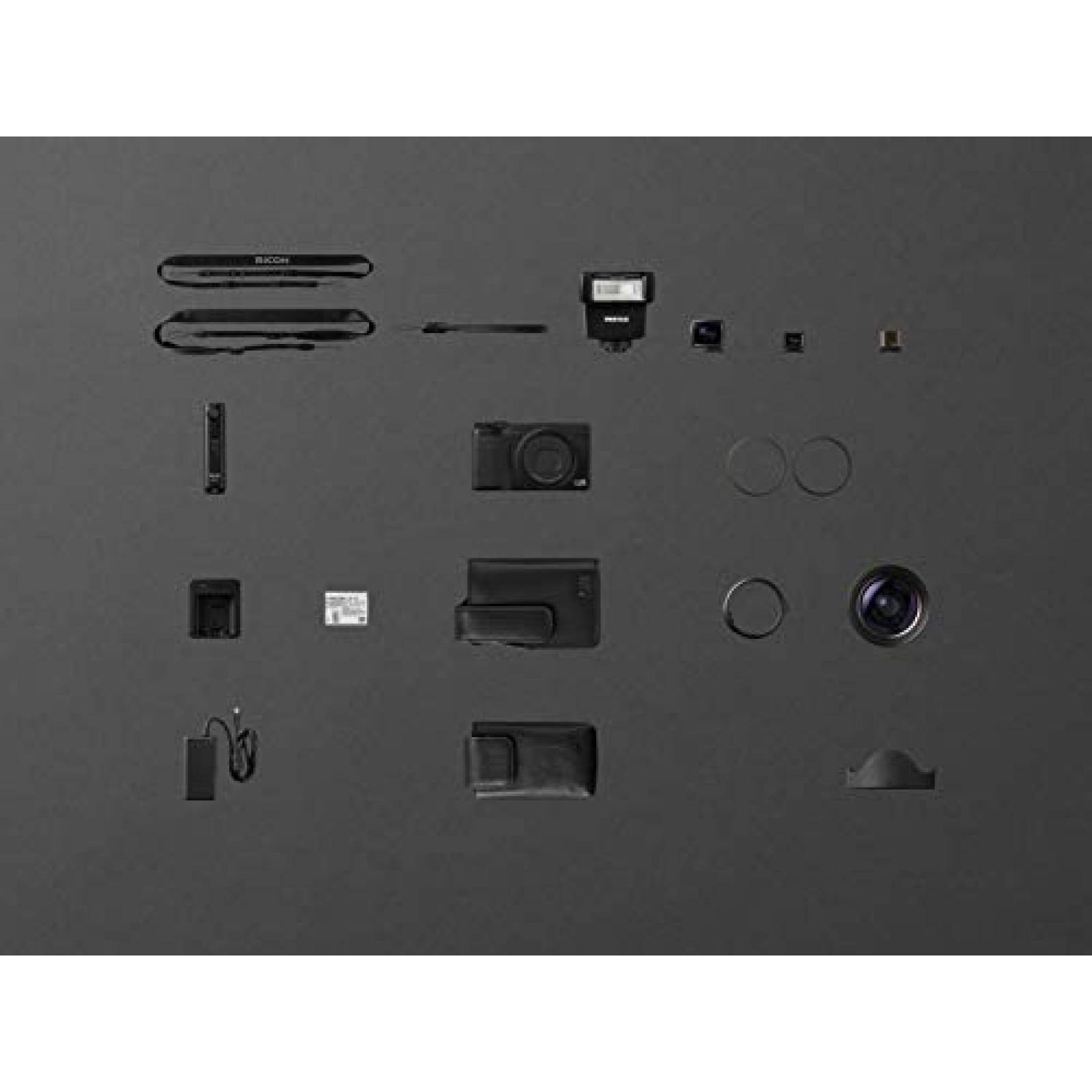 Cámara Digital Ricoh 24Mp 28mm LCD Ultra Compacta -Negro
