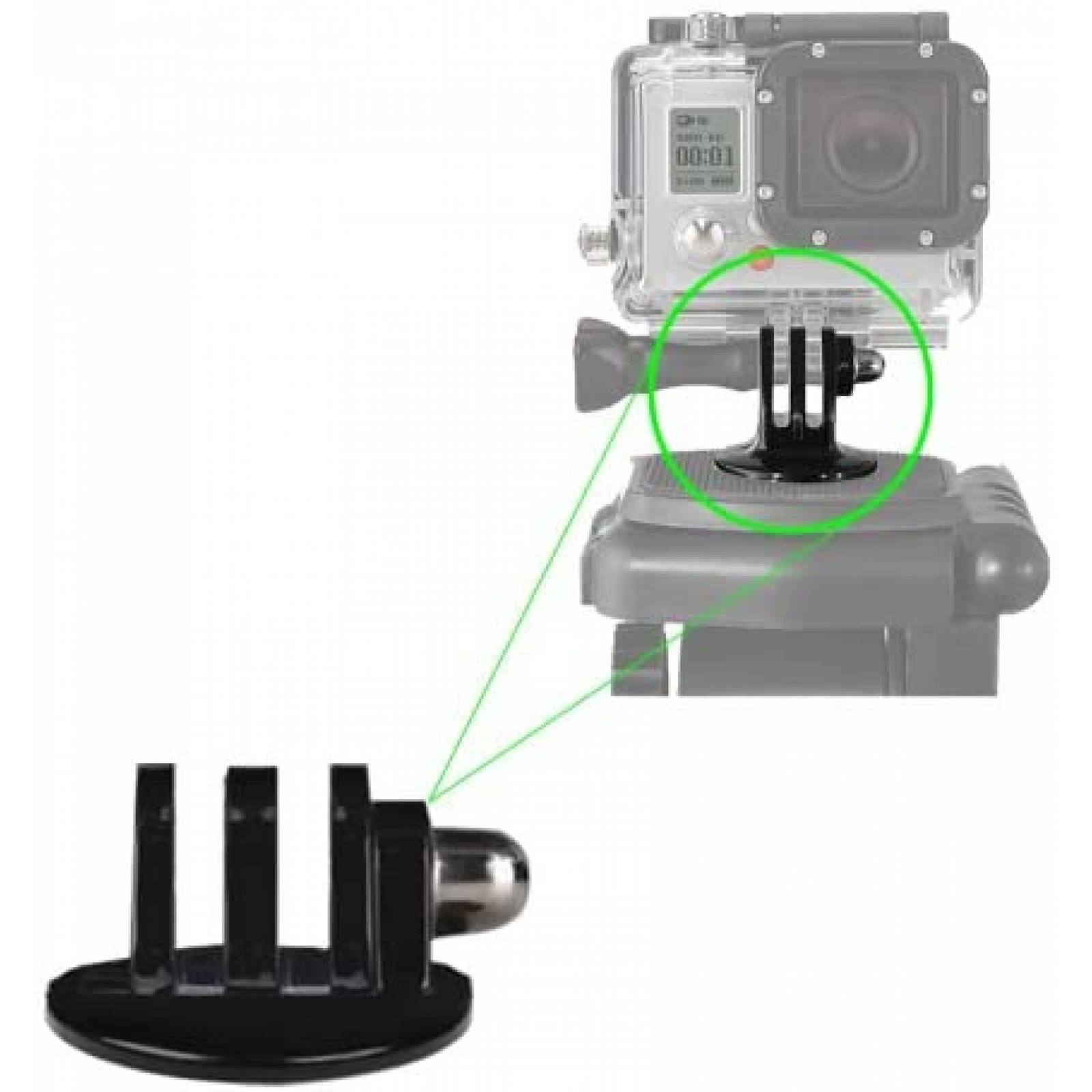 Tripode para GoPro eCostConnection 50'' Aluminio -Negro