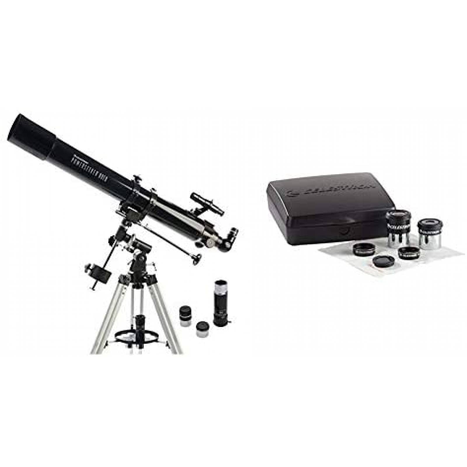 Telescopio Celestron PowerSeeker 80EQ Apertura 80mm -Negro