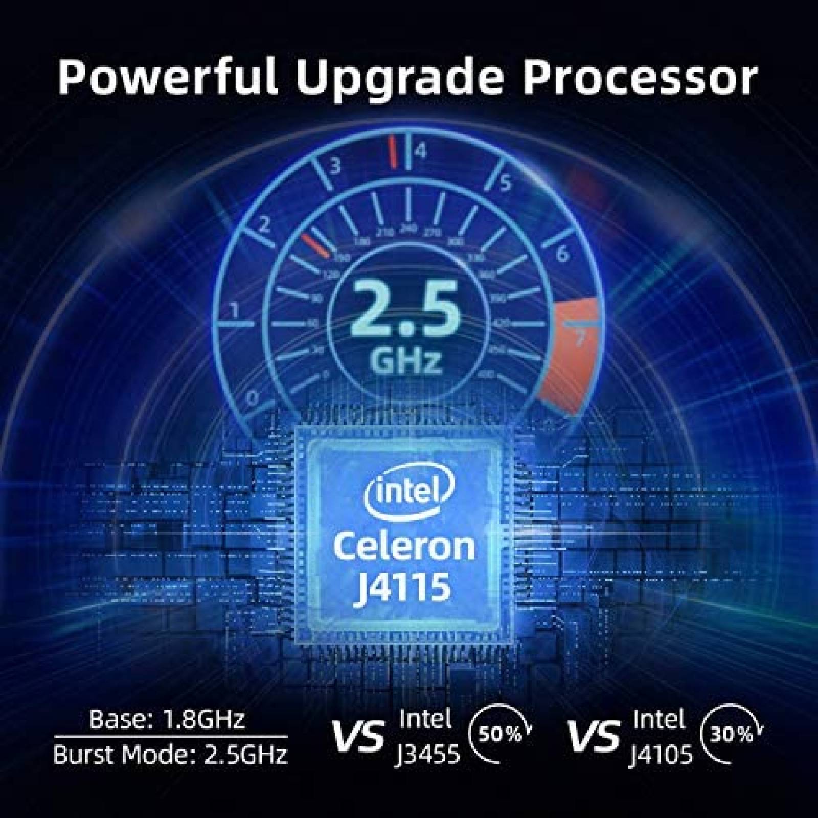 Mini PC AWOW Win10 8GB DDR4 138GB 2TB WiFi HDMI -Negro