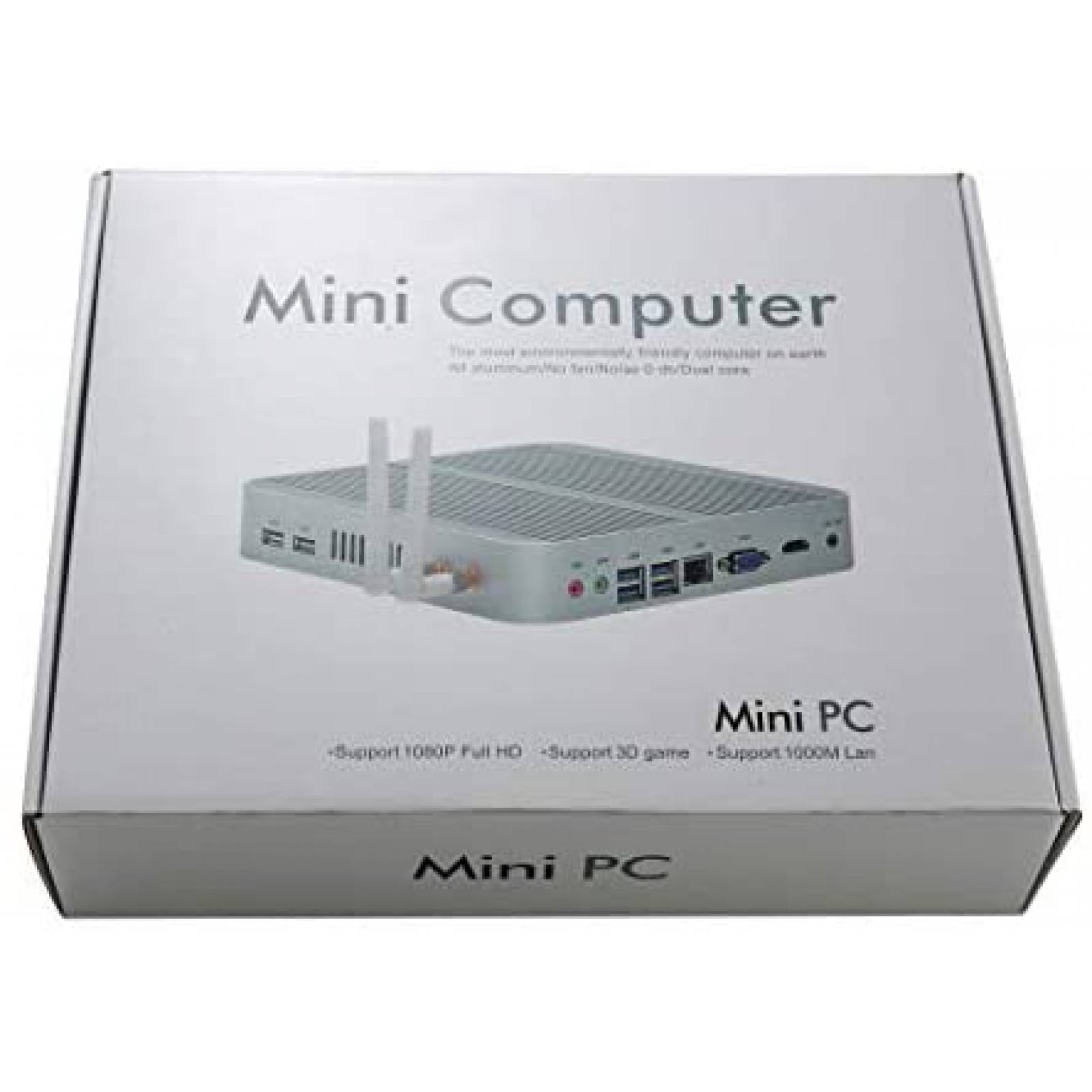 Mini PC KINGDEL i5 8GB RAM 128GB SSD Win10 HD -Negro