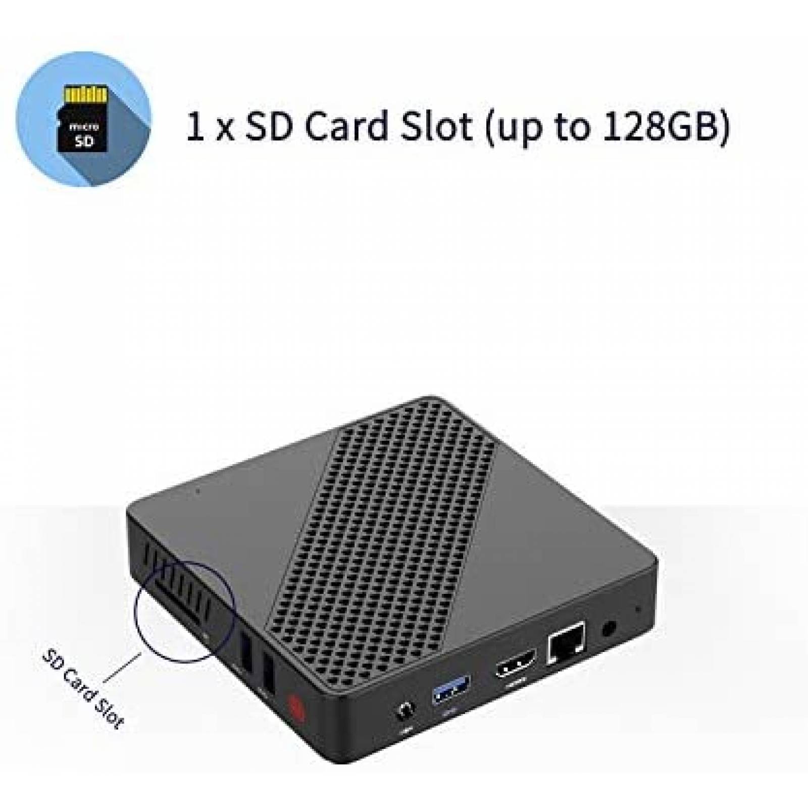 Mini PC MINIS FORUM N3350 Win10 HDMI VGA WiFi 2.4 -Negro