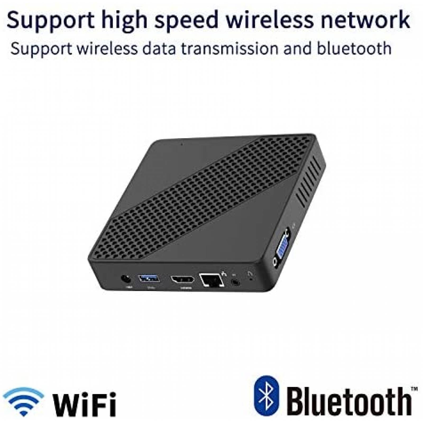 Mini PC MINISFORUM Win10 Pro 64GB 5.8G WiFi VGA -Negro