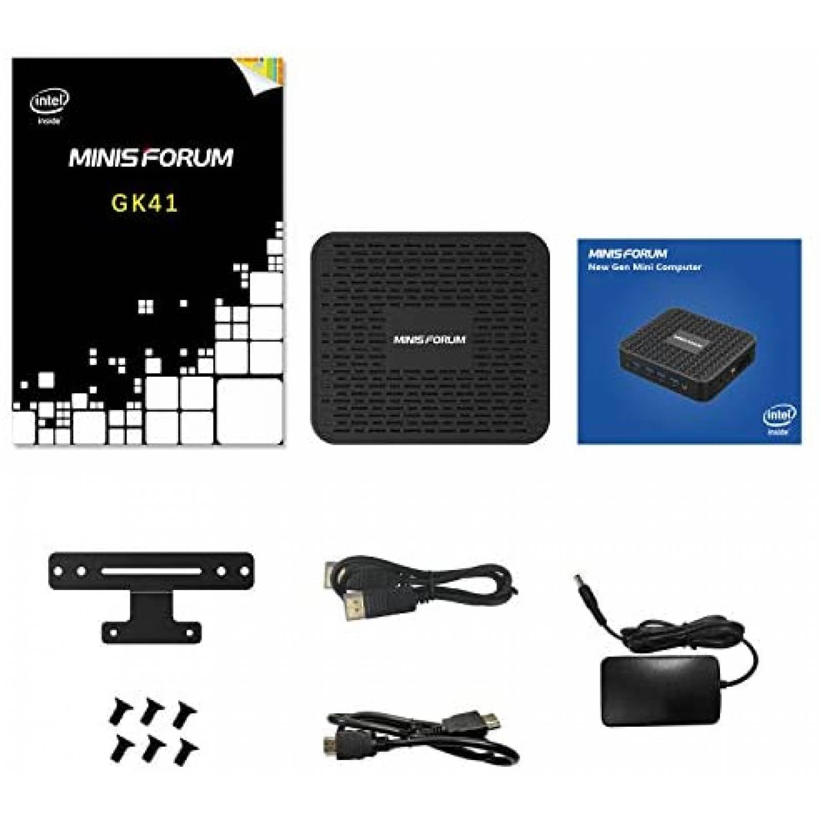 Mini PC COOFUN Win10 128GB SSD Celeron USB 3.0 HDMI -Negro
