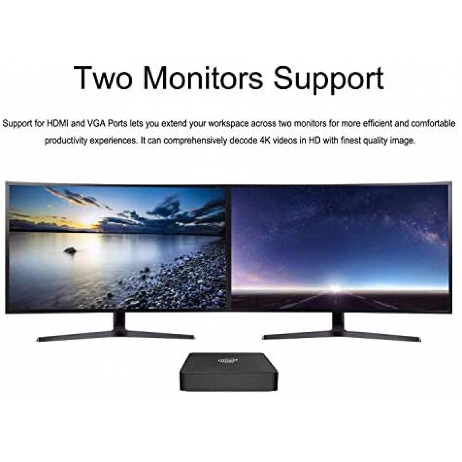 Mini PC MINISFORUM Z83-W HDMI VGA 32GB Win10 Intel -Negro