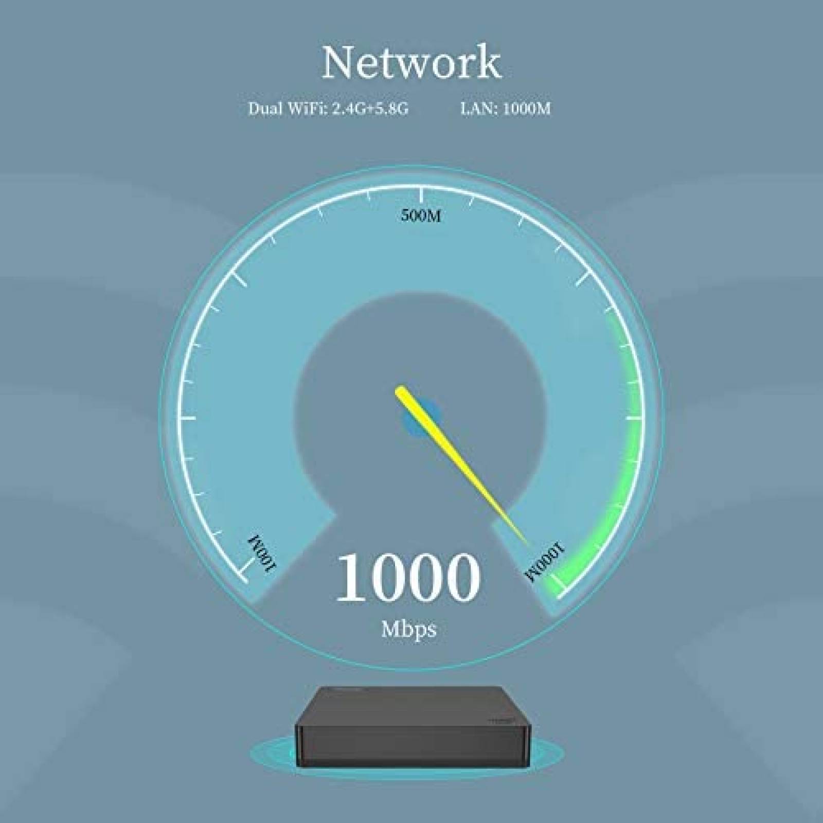 Mini PC Beelink 4G/64GB Bluetooth 4K HDMI & VGA -Negro