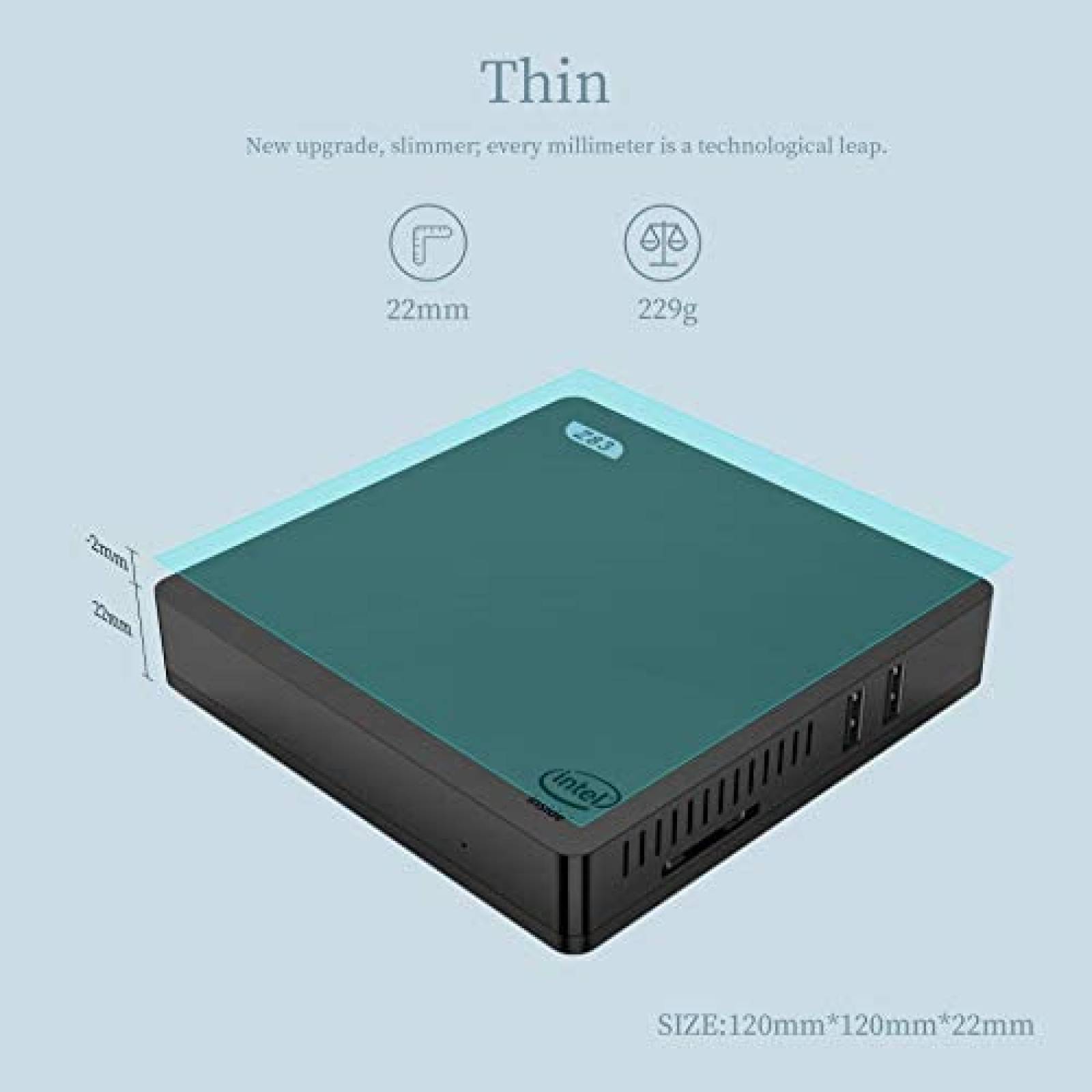 Mini PC Beelink 4G/64GB Bluetooth 4K HDMI & VGA -Negro