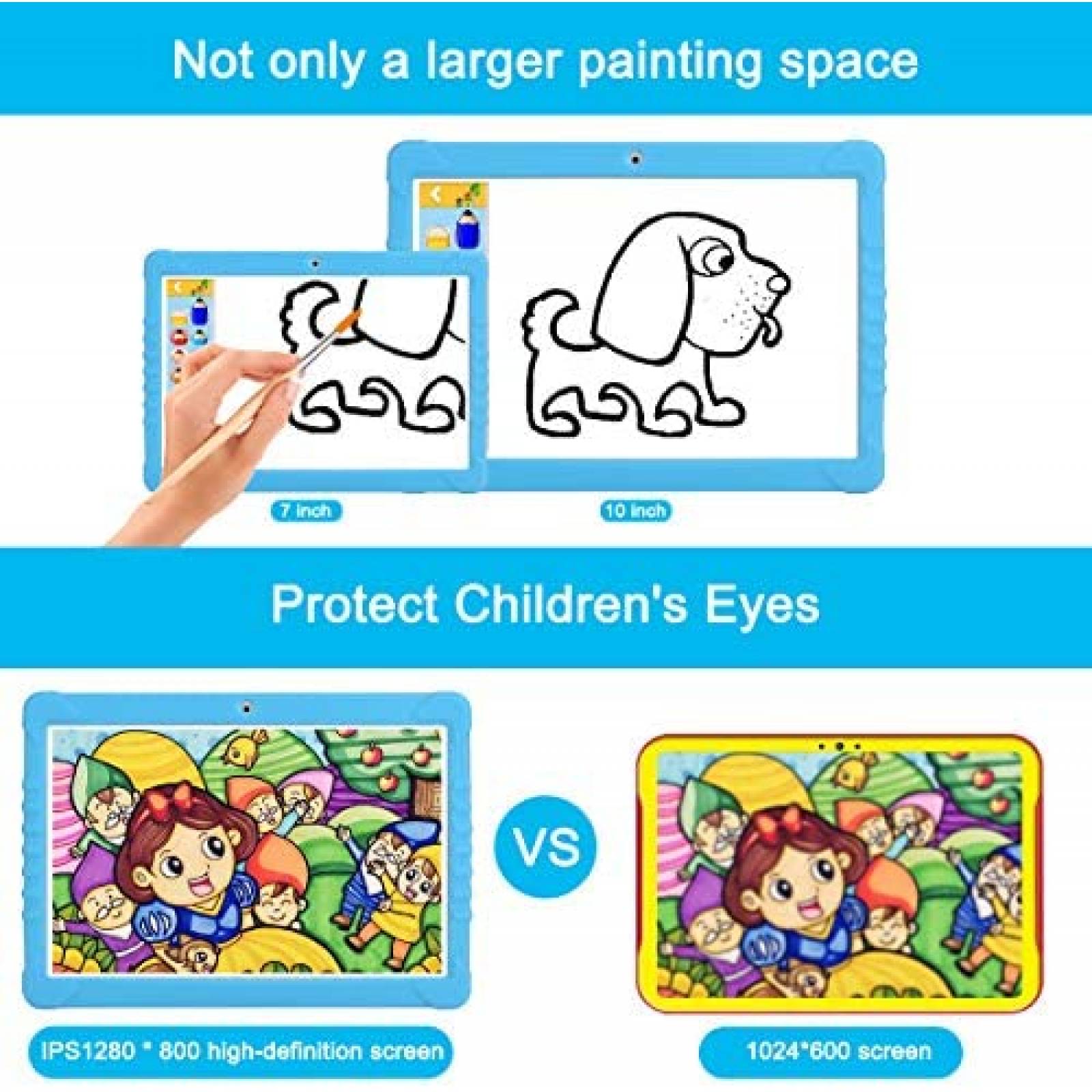 Tablet para Niños SANNUO K101 10.1'' Android 2GB 3G -Azul