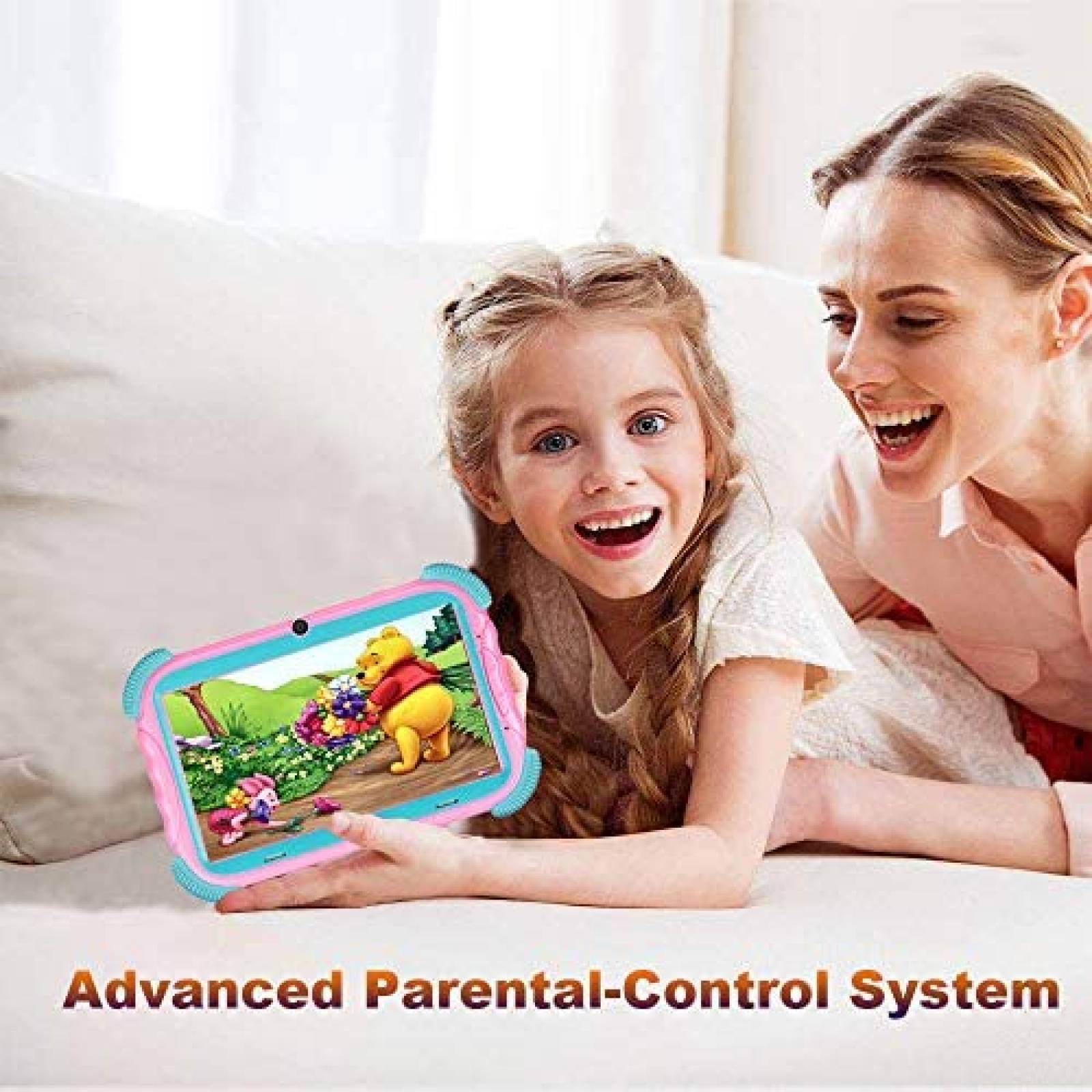 Tablet para Niños MEIZE 7'' 16GB Control Parental -Rosa