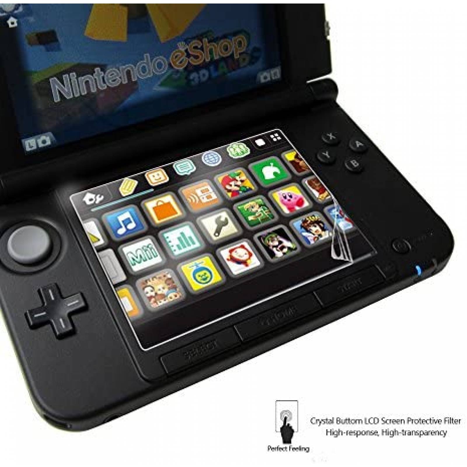 Protector de Pantalla AKWOX Nintendo 3DS XL LCD HD -Transp