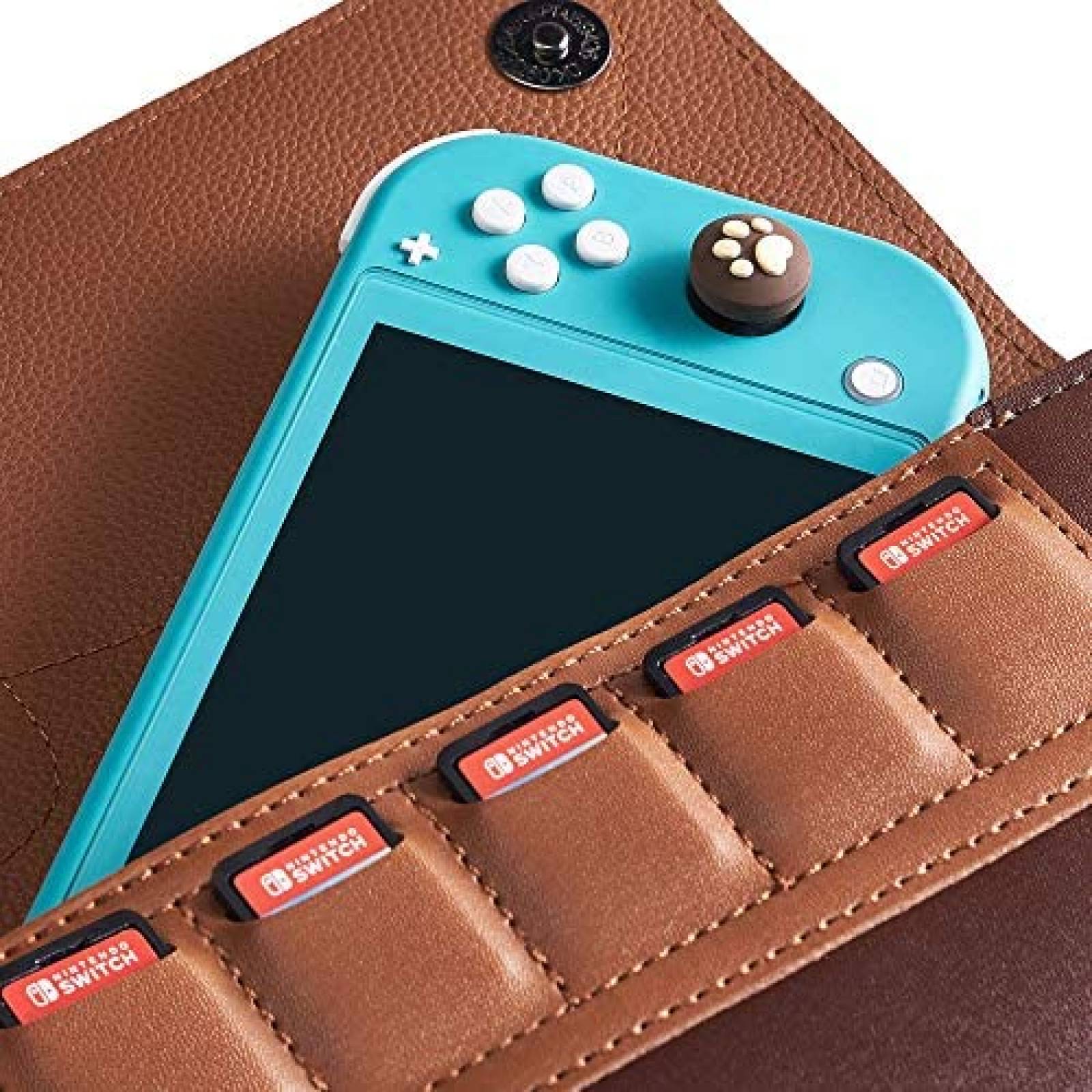 Funda FUNLAB Nintendo Switch Lite Animal Crossing de Cuero