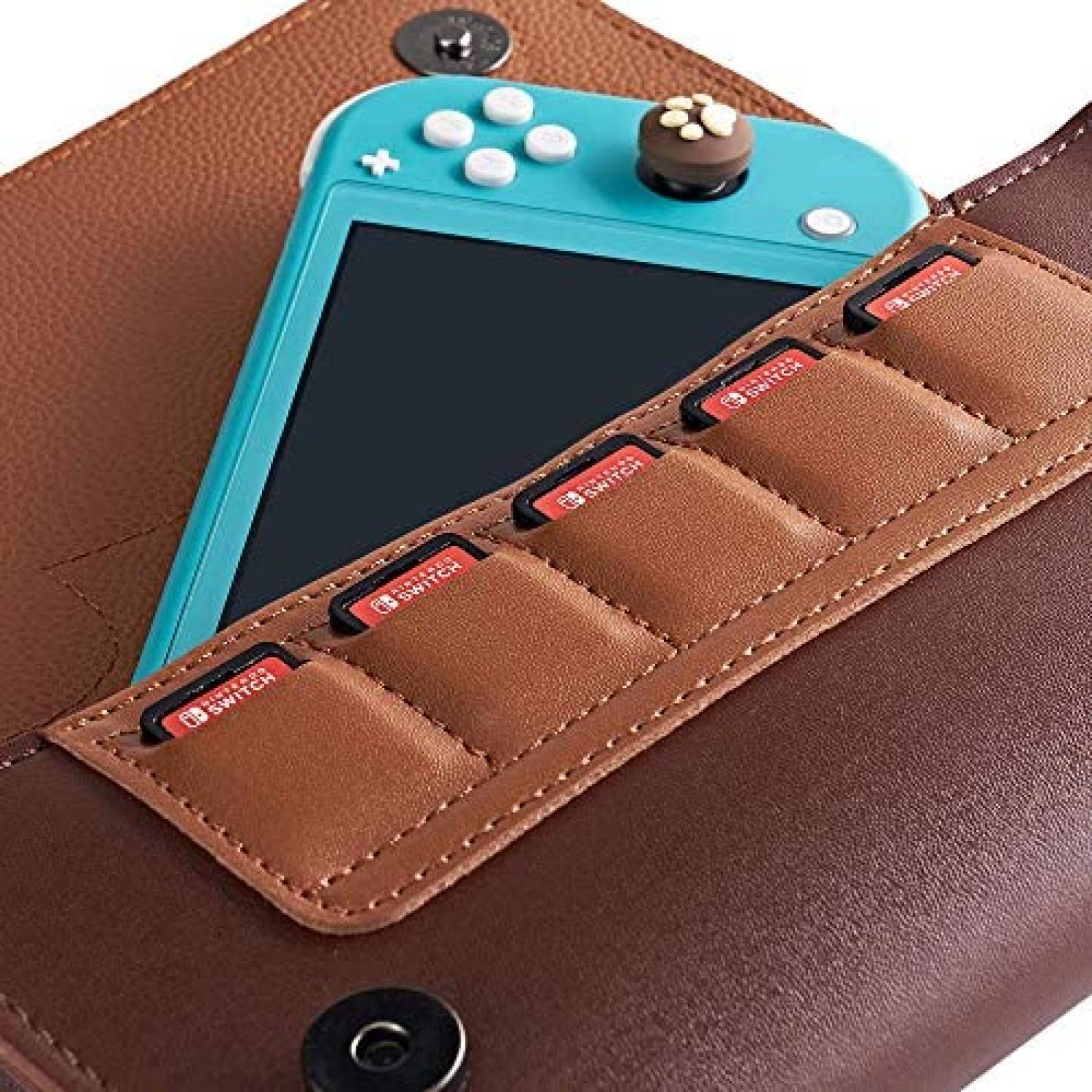 Funda FUNLAB Nintendo Switch Lite Animal Crossing de Cuero