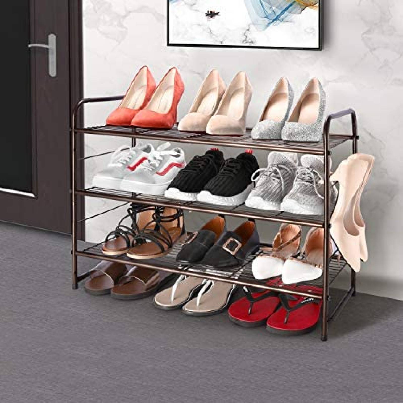 Rack para Zapatos Simple Trending 912 Pares Bronce