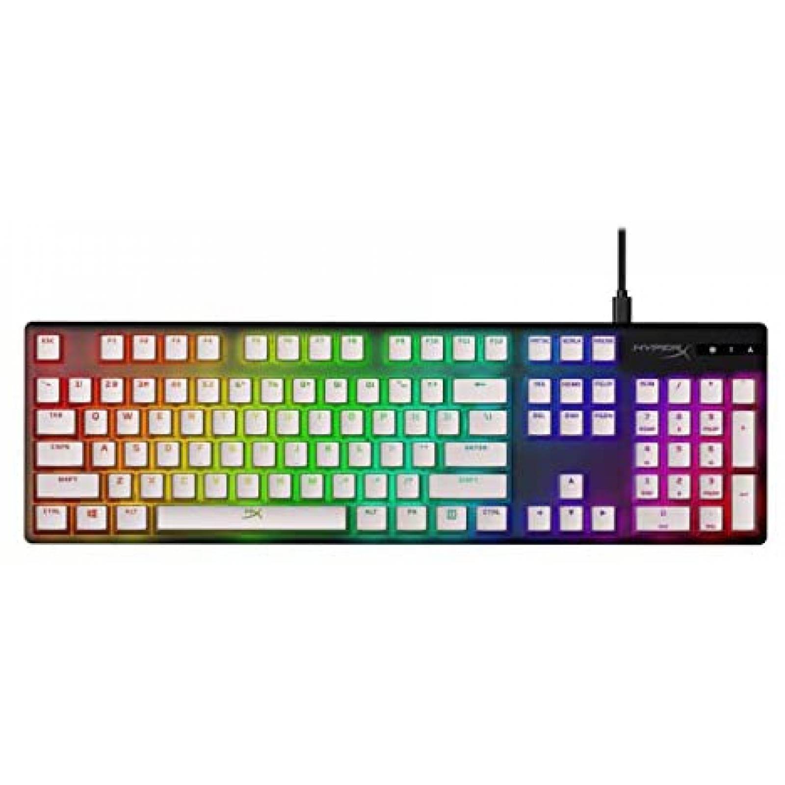 104 Teclas para Teclado HyperX Diseño Translúcido -Blancas