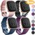 Bandas para Reloj Mugust Fitbit Versa 2 4 Pzs -Morado y Azul