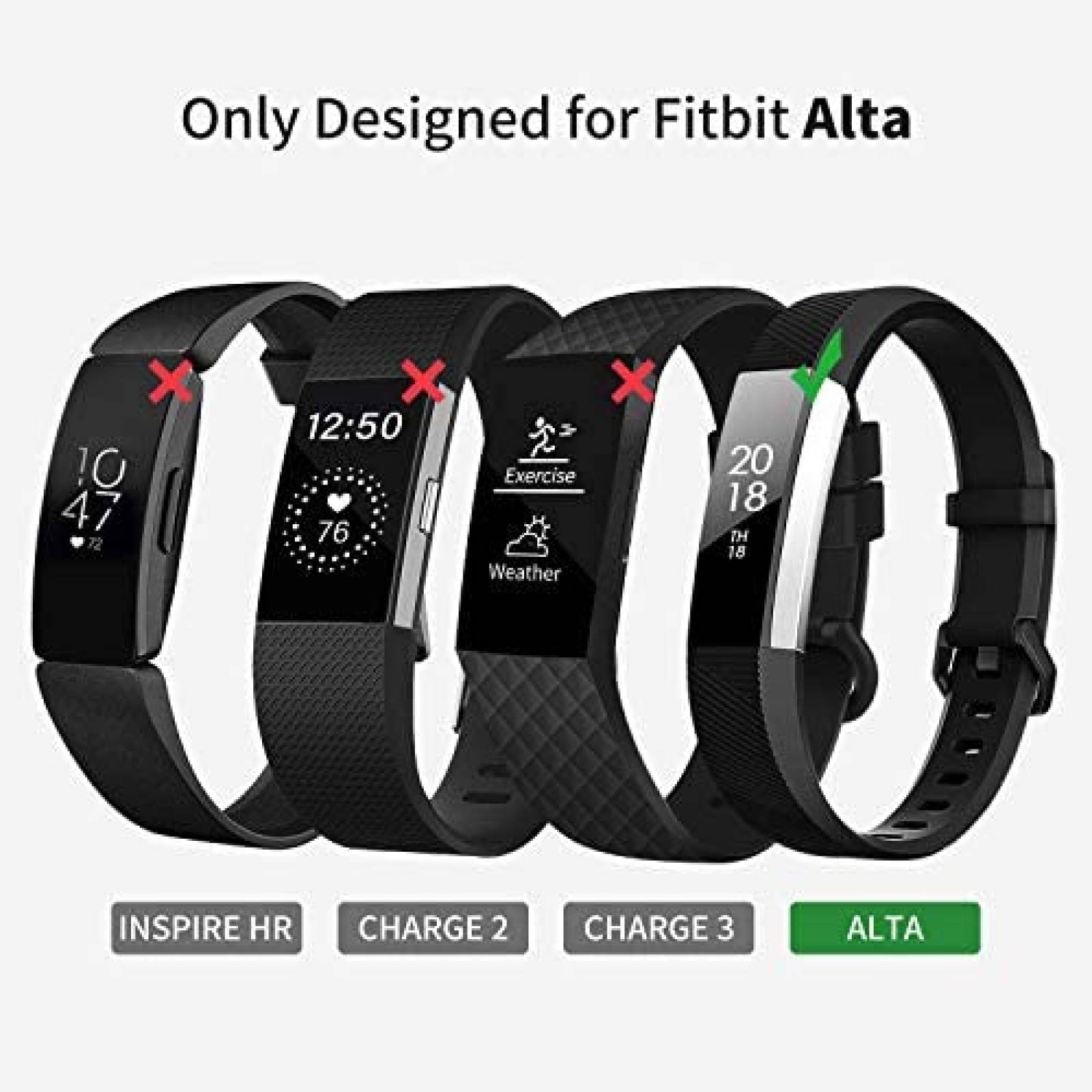 Bandas para Reloj Welltin Fitbit Alta 4 Pzs Repuesto S