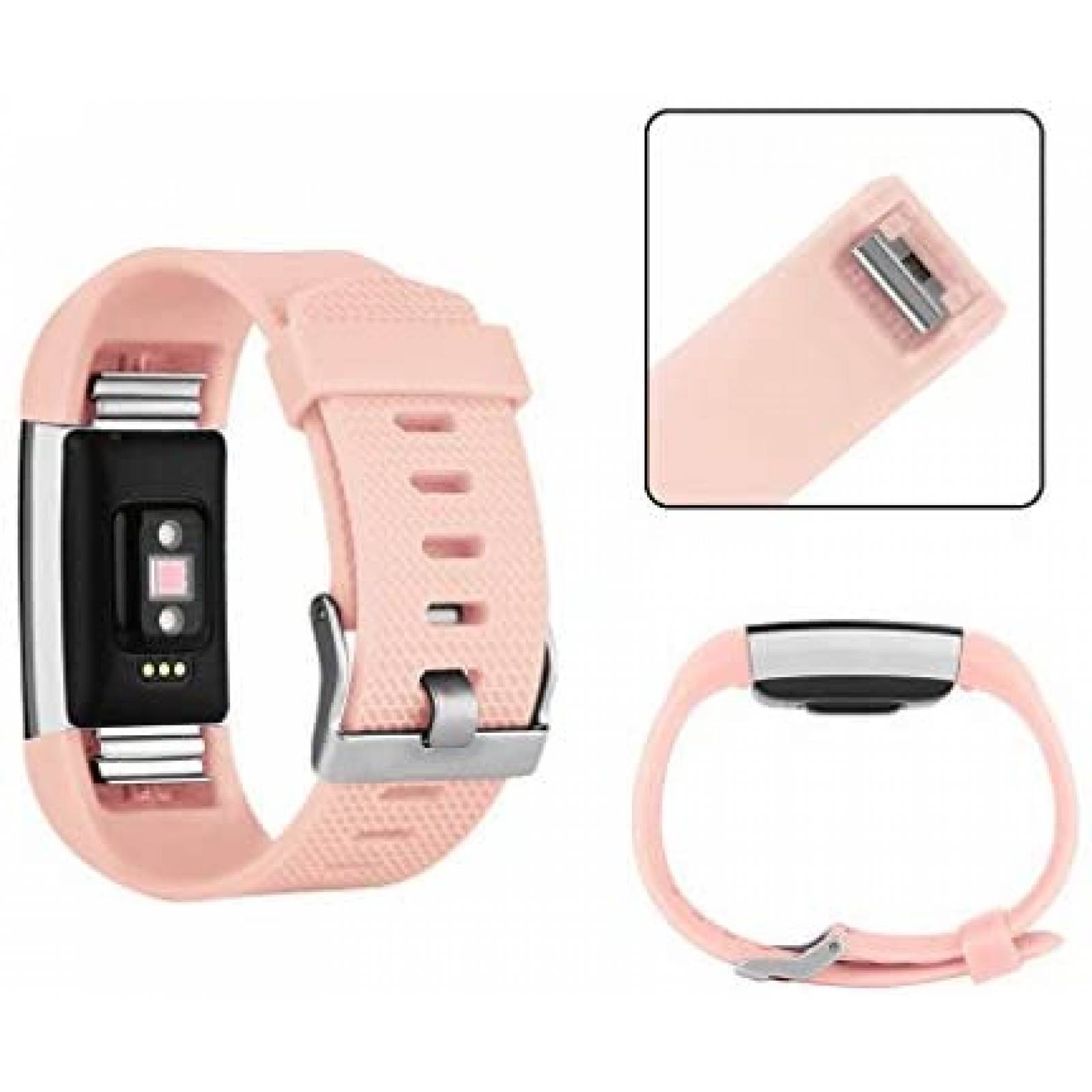 Bandas para Smartwatch IEOVIEE Fitbit Charge 2 3 Pzs S -Rosa