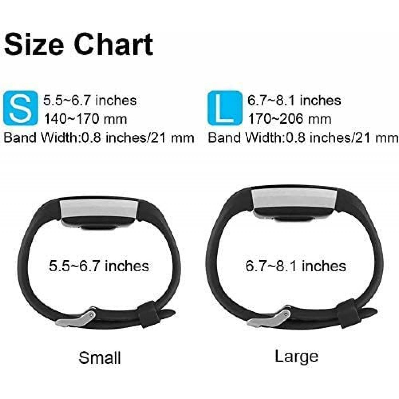 Bandas para Smartwatch IEOVIEE Fitbit Charge 2 3 Pzs S -Rosa