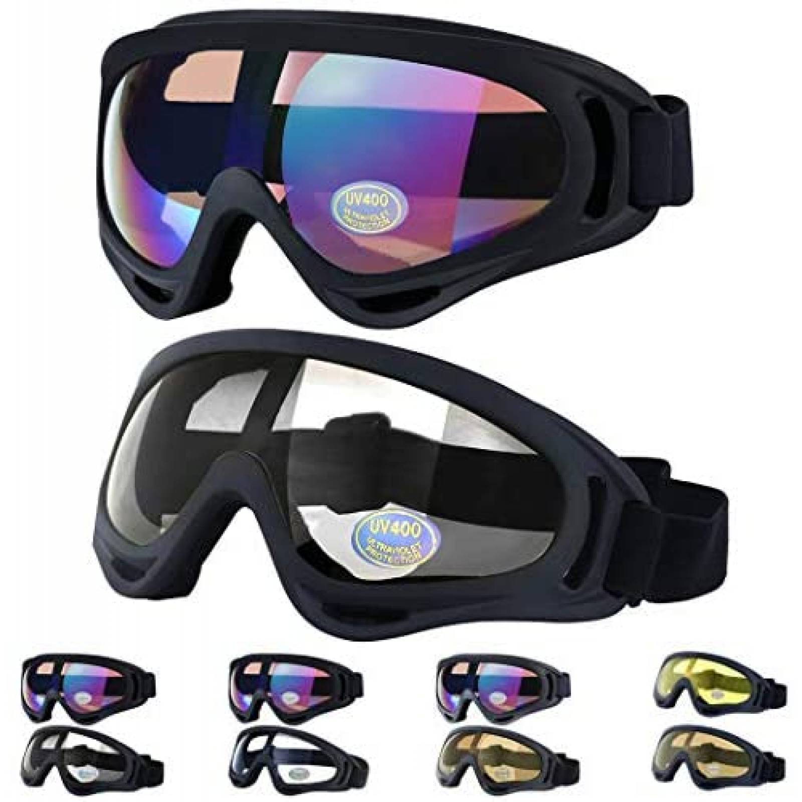 2 Lentes Protectores Outgeek Deportivos Protección UV 400