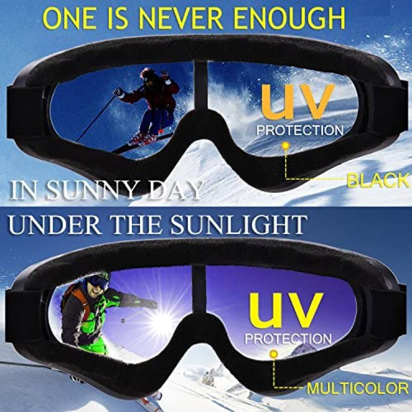 2 Lentes Protectores Outgeek Deportivos Protección UV 400