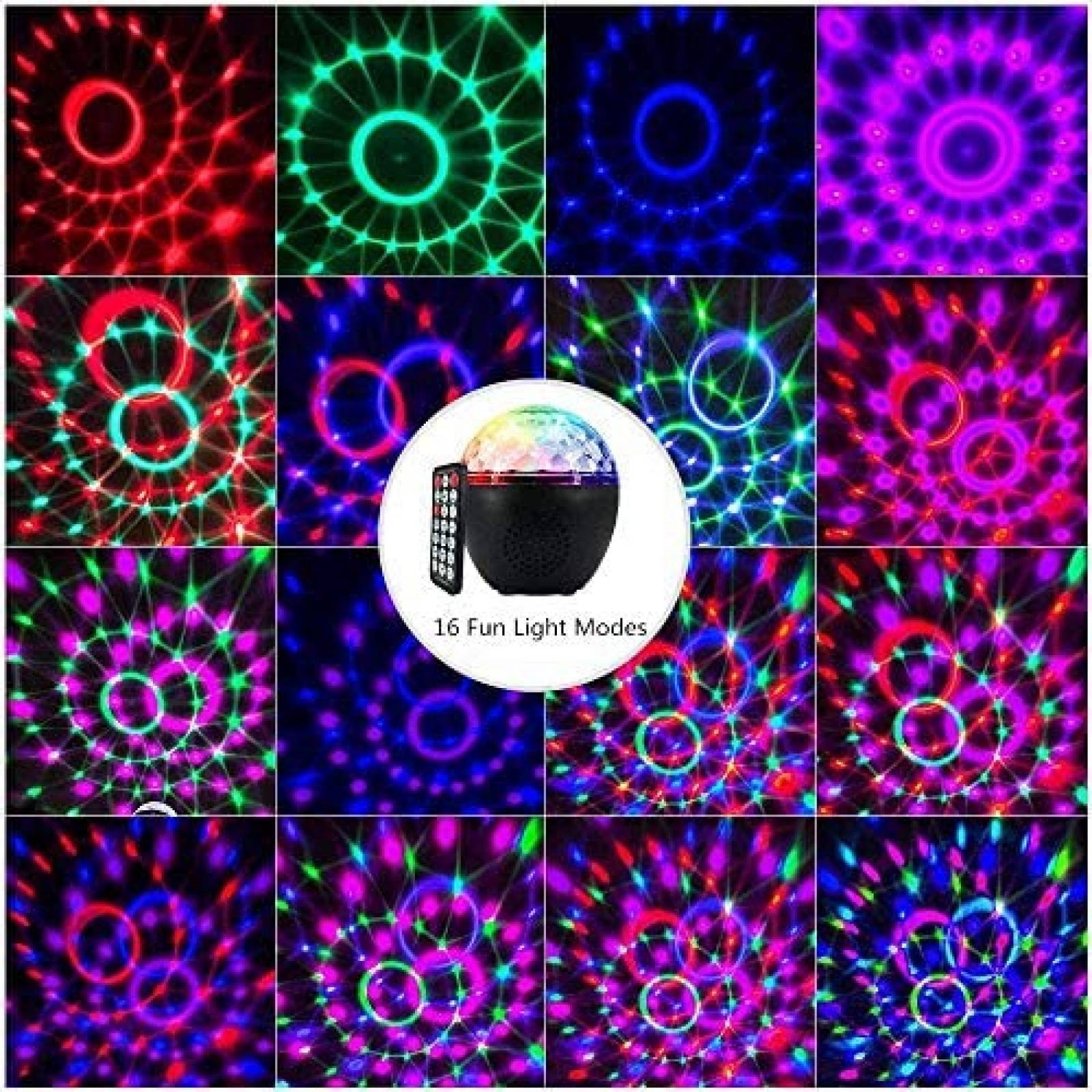 Bola Luces de Disco ARTHURS Portable Fiestas -Multicolor