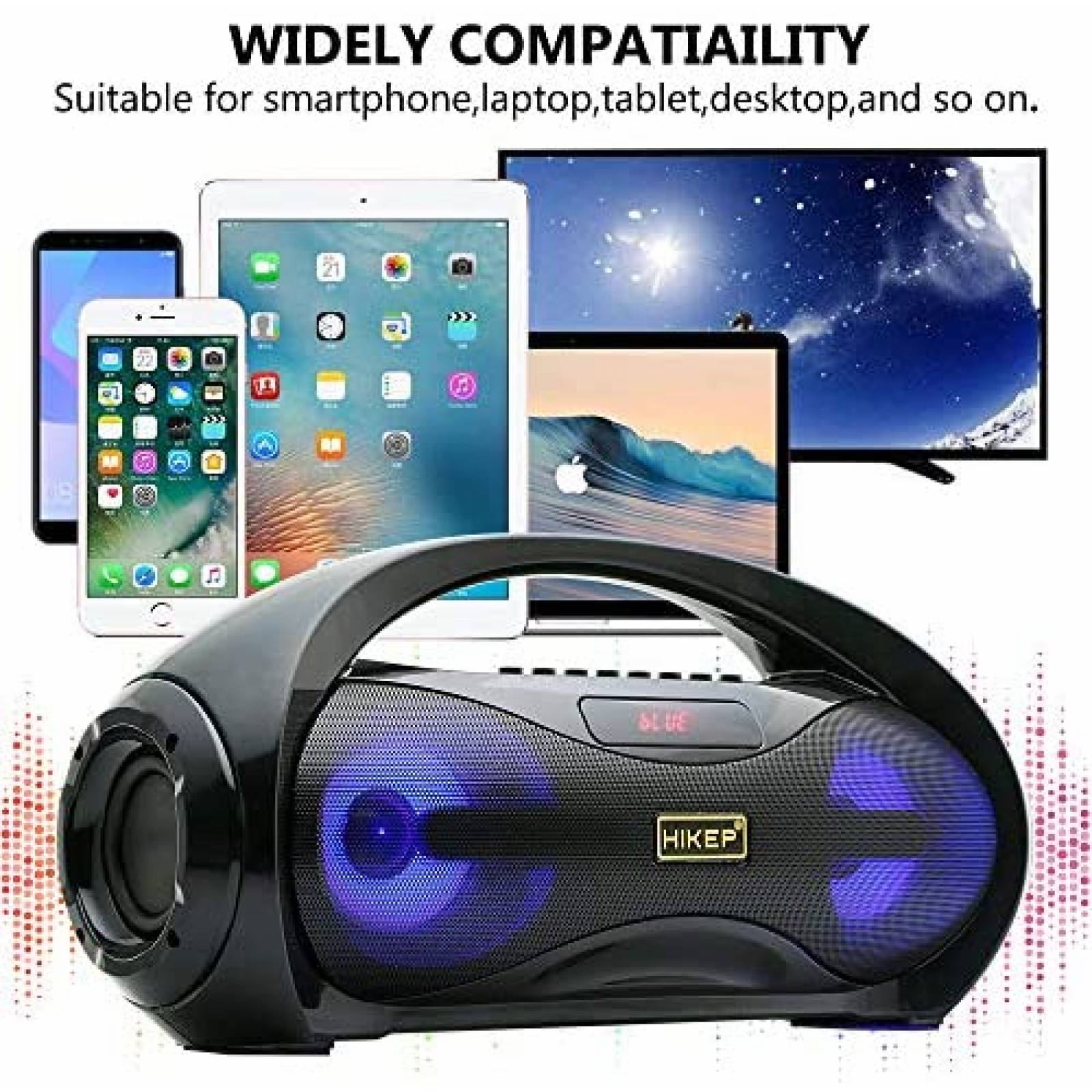 Karaoke HIKEP Bluetooth Inalámbrico con Micrófono para Niños