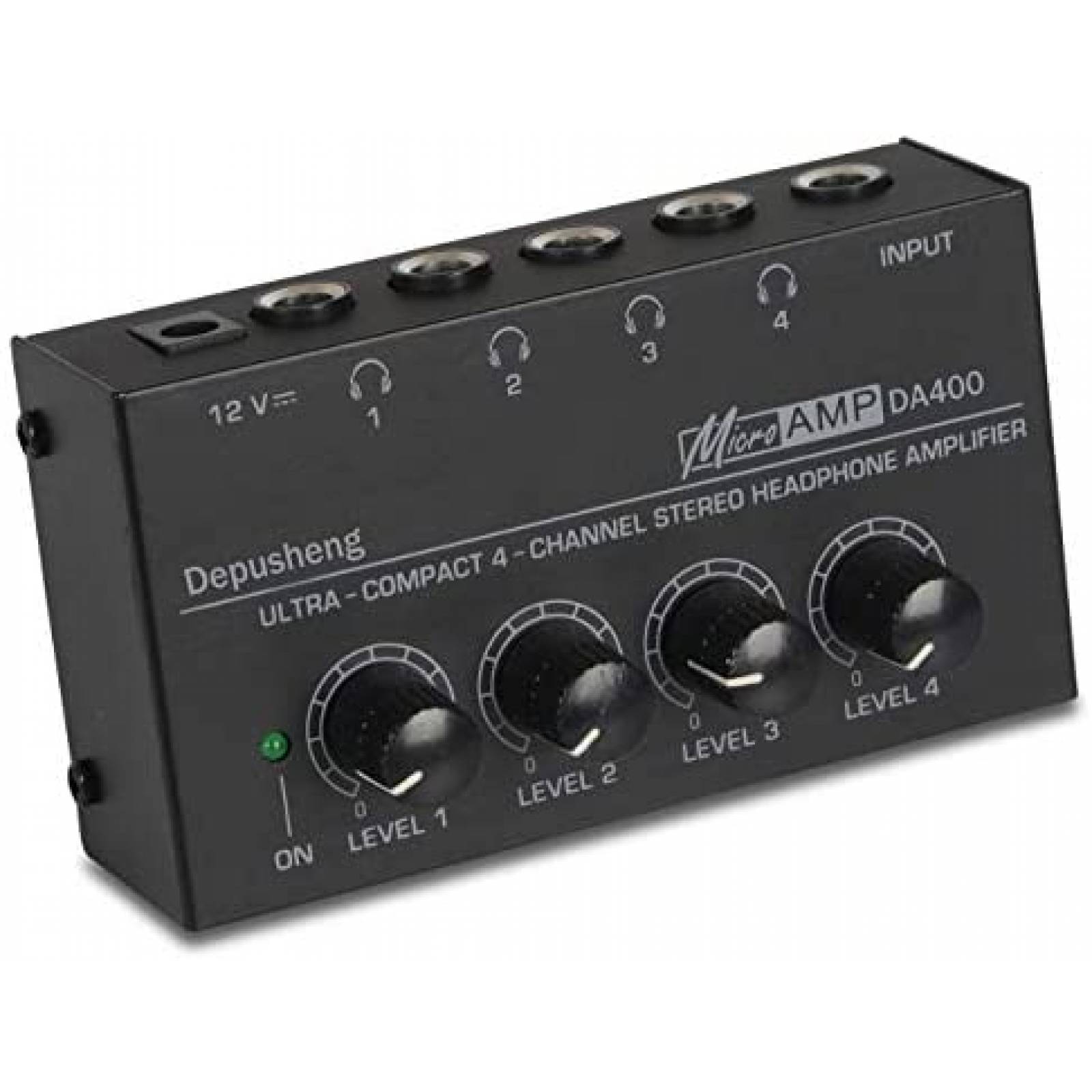 Amplificador Depusheng DA400 Ultra Compacto de 4 Canales