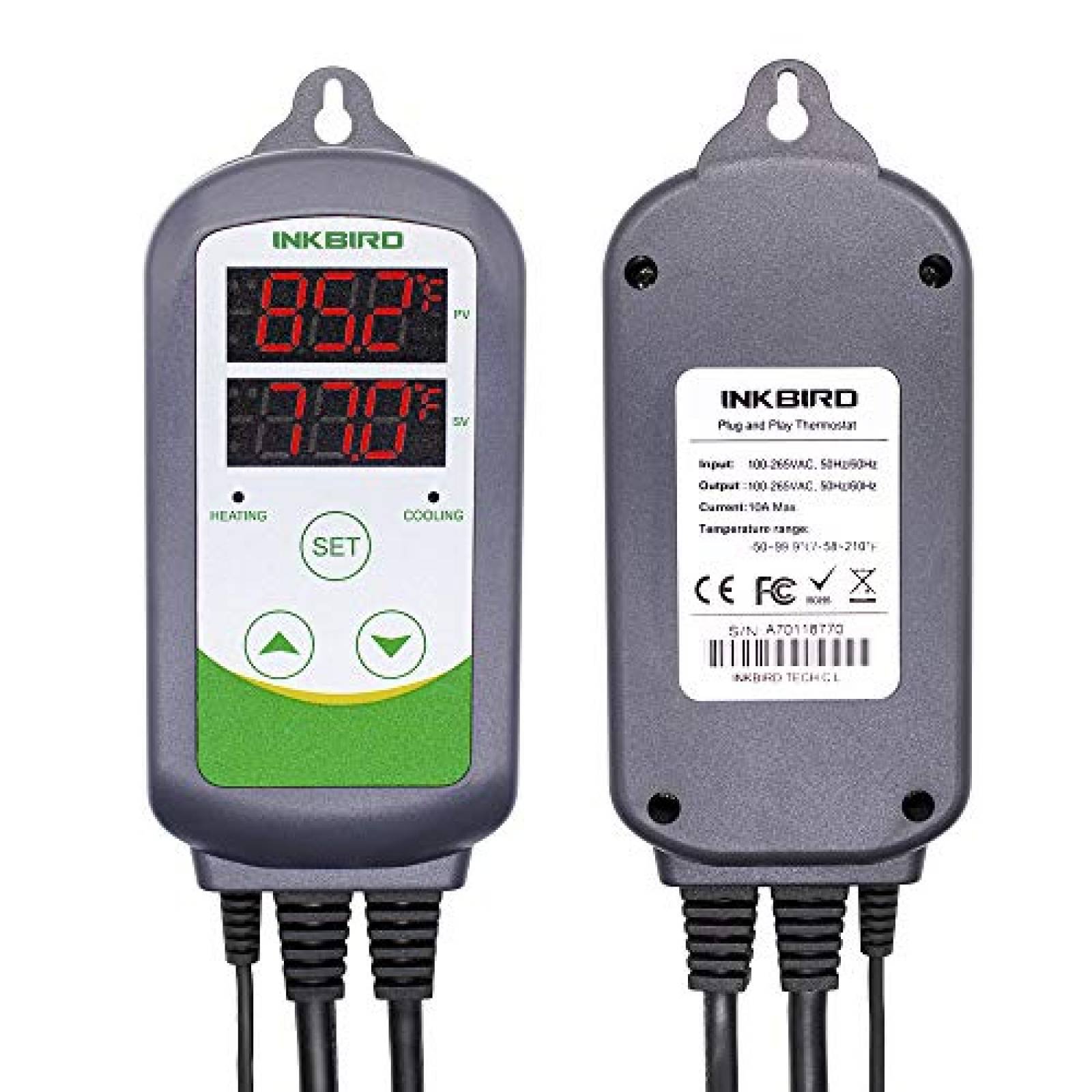 Controlador de Temperatura Inkbird ITC-308 Digital