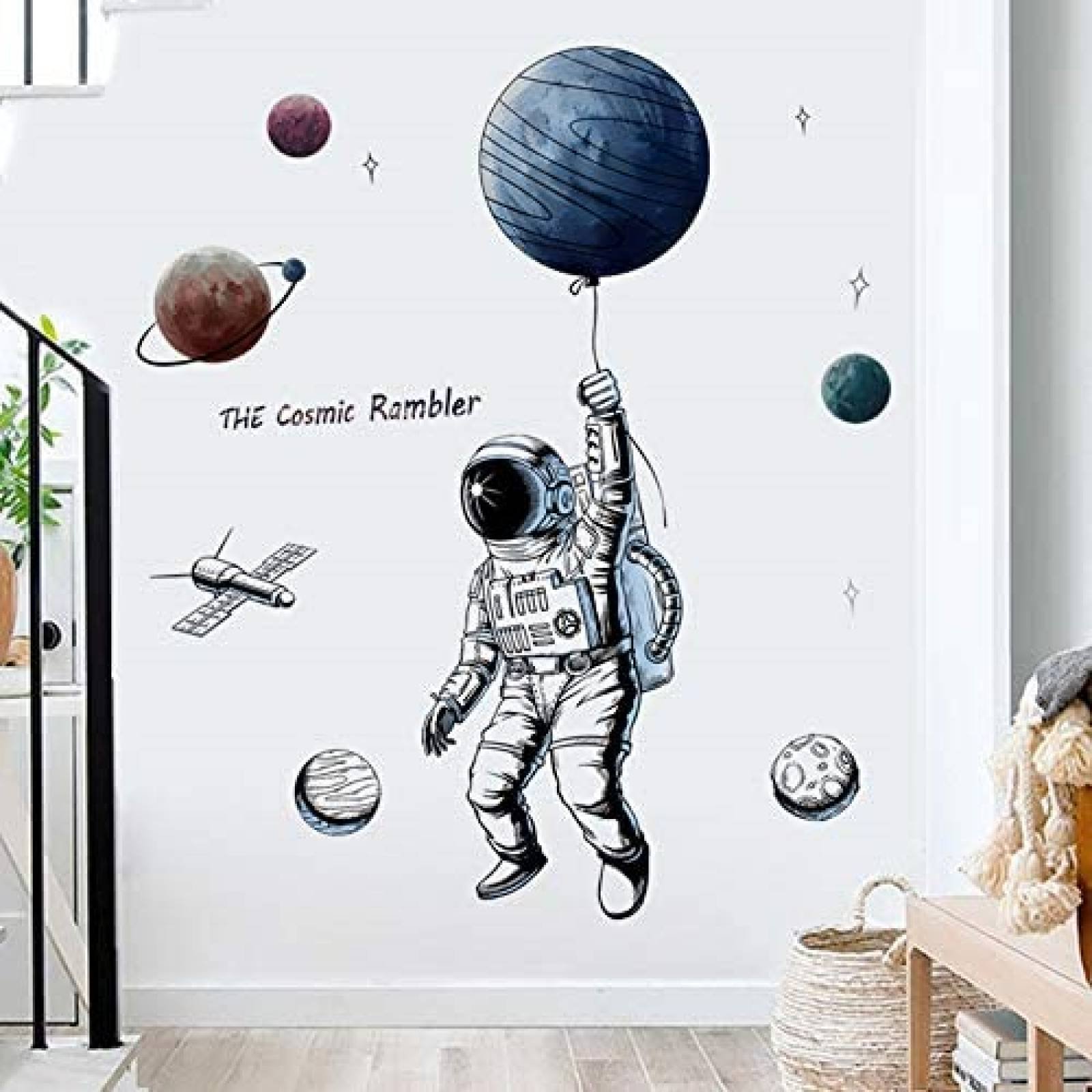 Decoración para Pared Yeking Astronauta 84 x 125cm Removible