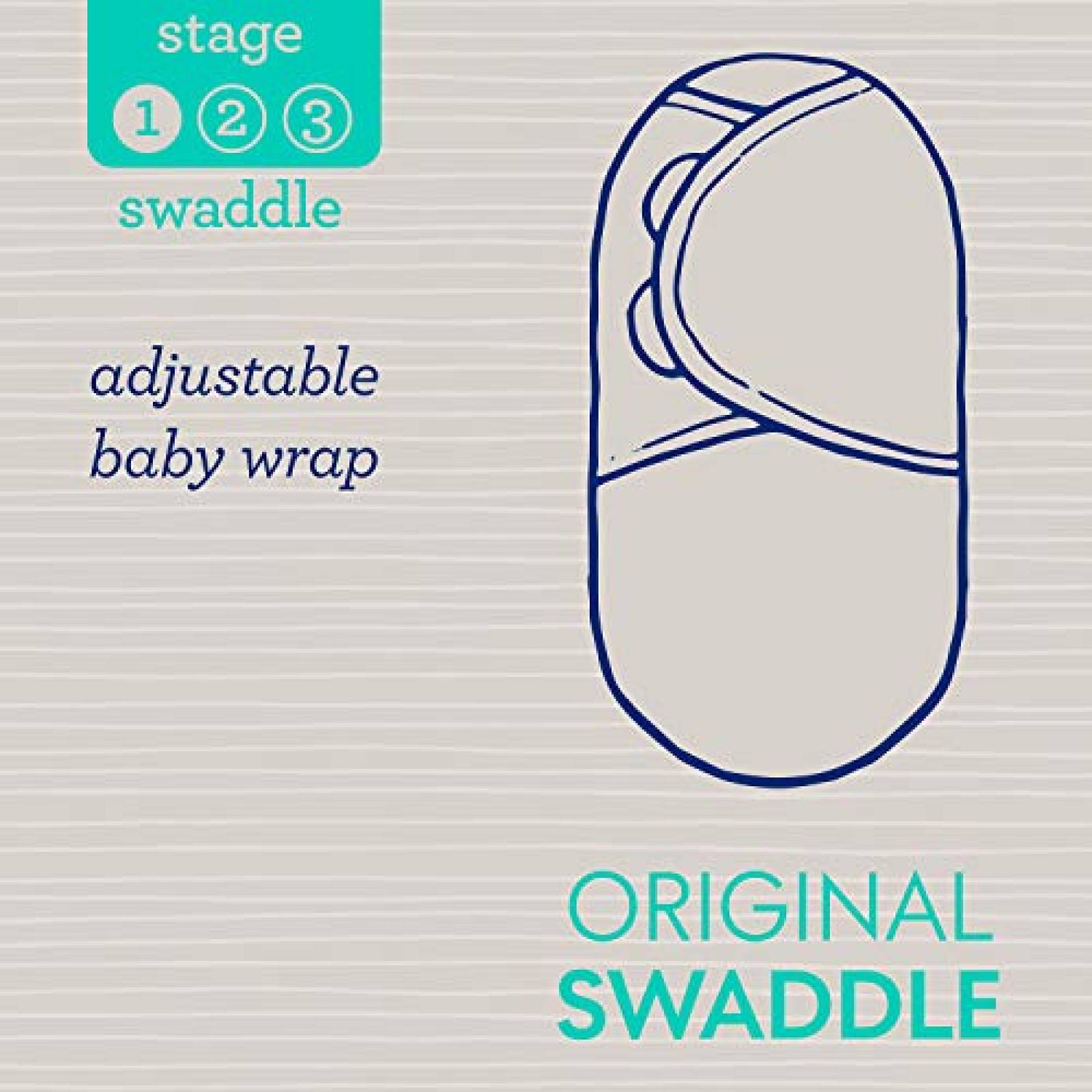 Sábana SwaddleMe Chica para Envolver Bebé de 0-3 Meses