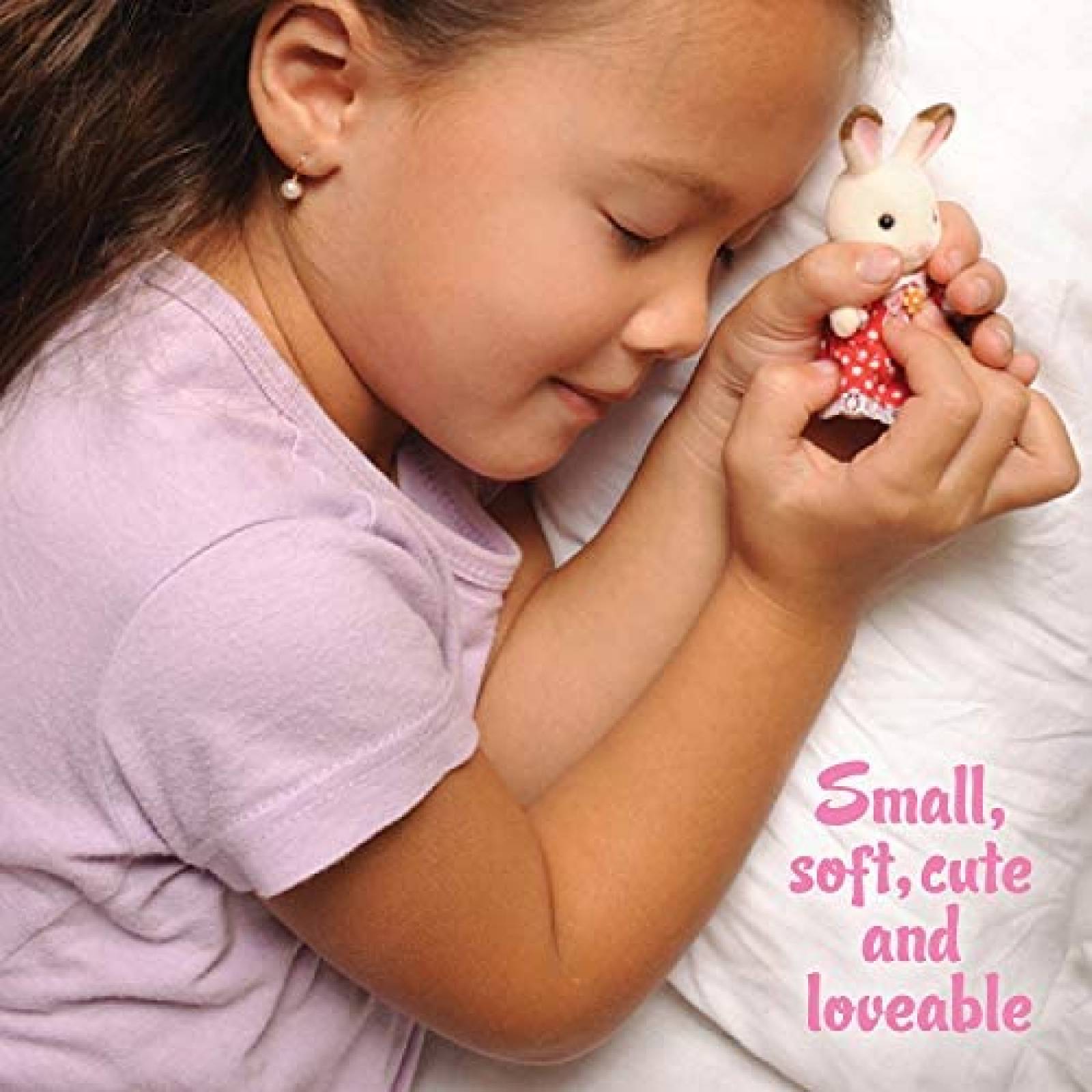 4 Peluches de Juguete Calico Critters Familia de Conejos