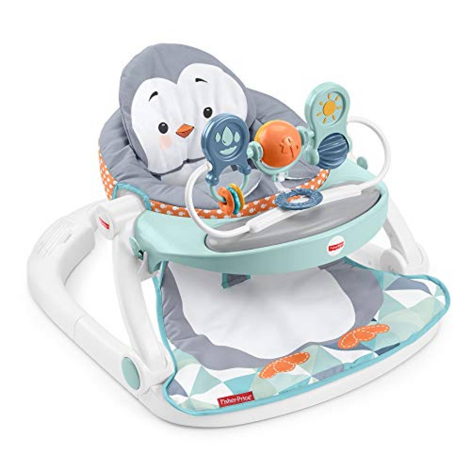 Andador Fisher-Price Isla Pingüino Asiento de Piso Bandeja
