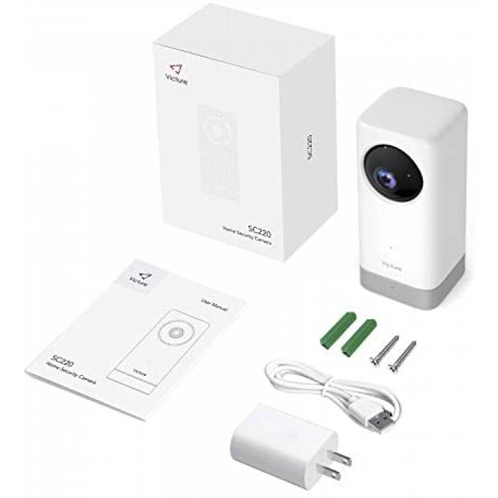 Monitor para Bebé Victure 1080p Full HD WiFi -Blanco