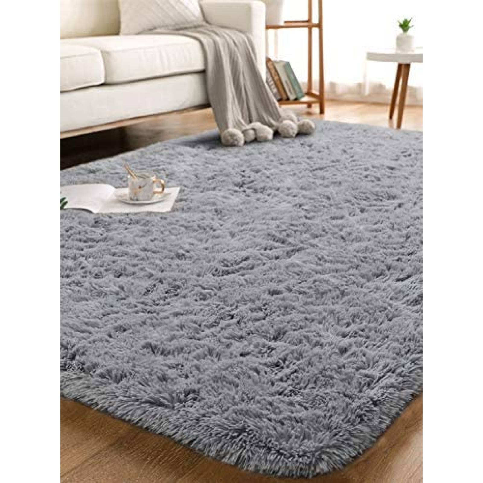 Alfombra Quenlife Decoración para Hogar 3 x 5 ft -Gris