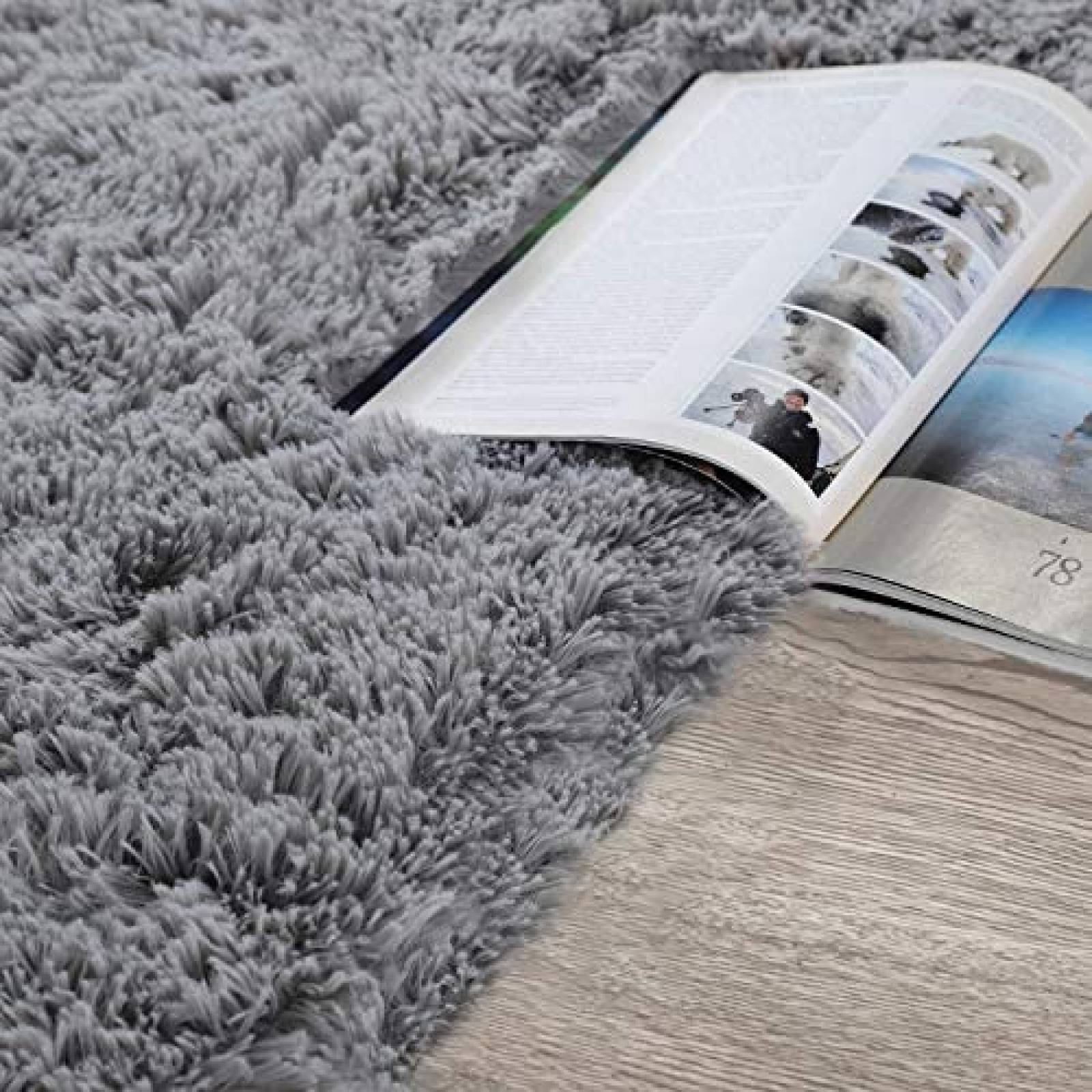 Alfombra Quenlife Decoración para Hogar 3 x 5 ft -Gris