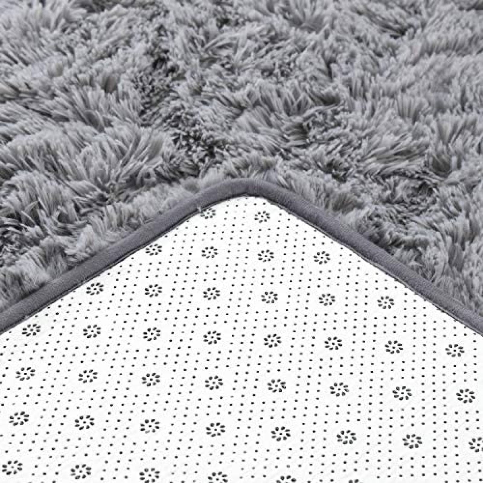 Alfombra Quenlife Decoración para Hogar 3 x 5 ft -Gris