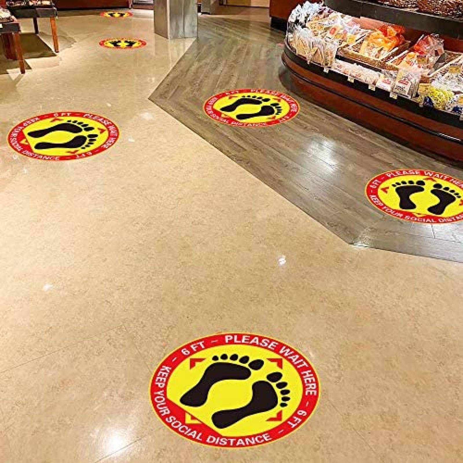 15 Estampas jollylife Letrero de Distanciamiento Social