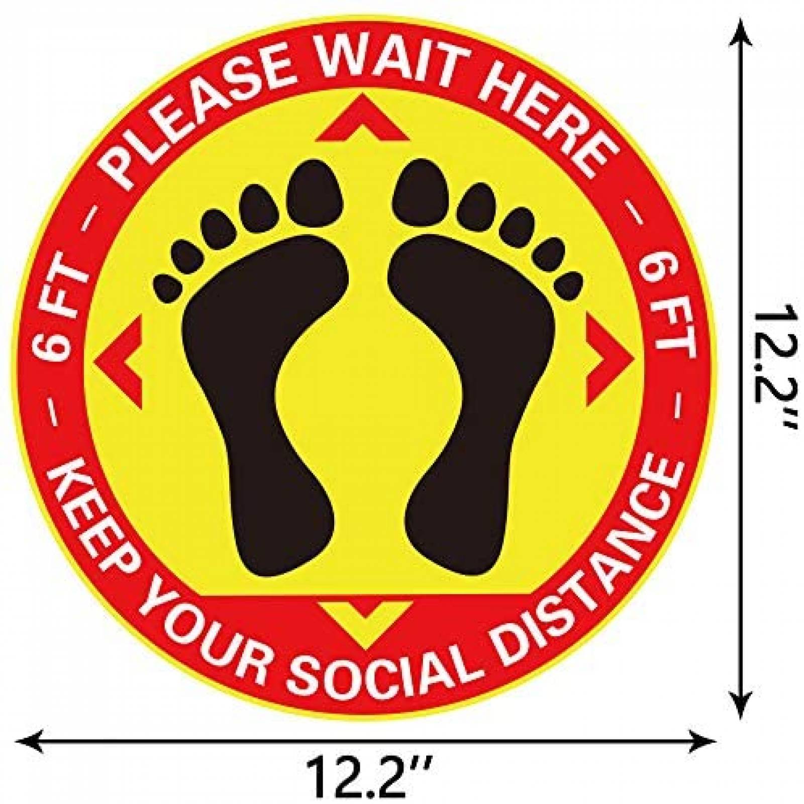 15 Estampas jollylife Letrero de Distanciamiento Social