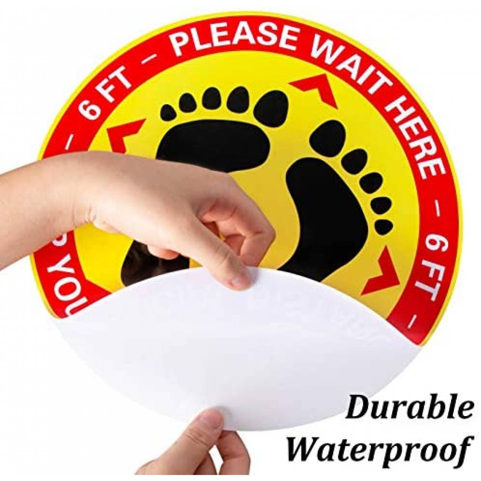 15 Estampas jollylife Letrero de Distanciamiento Social