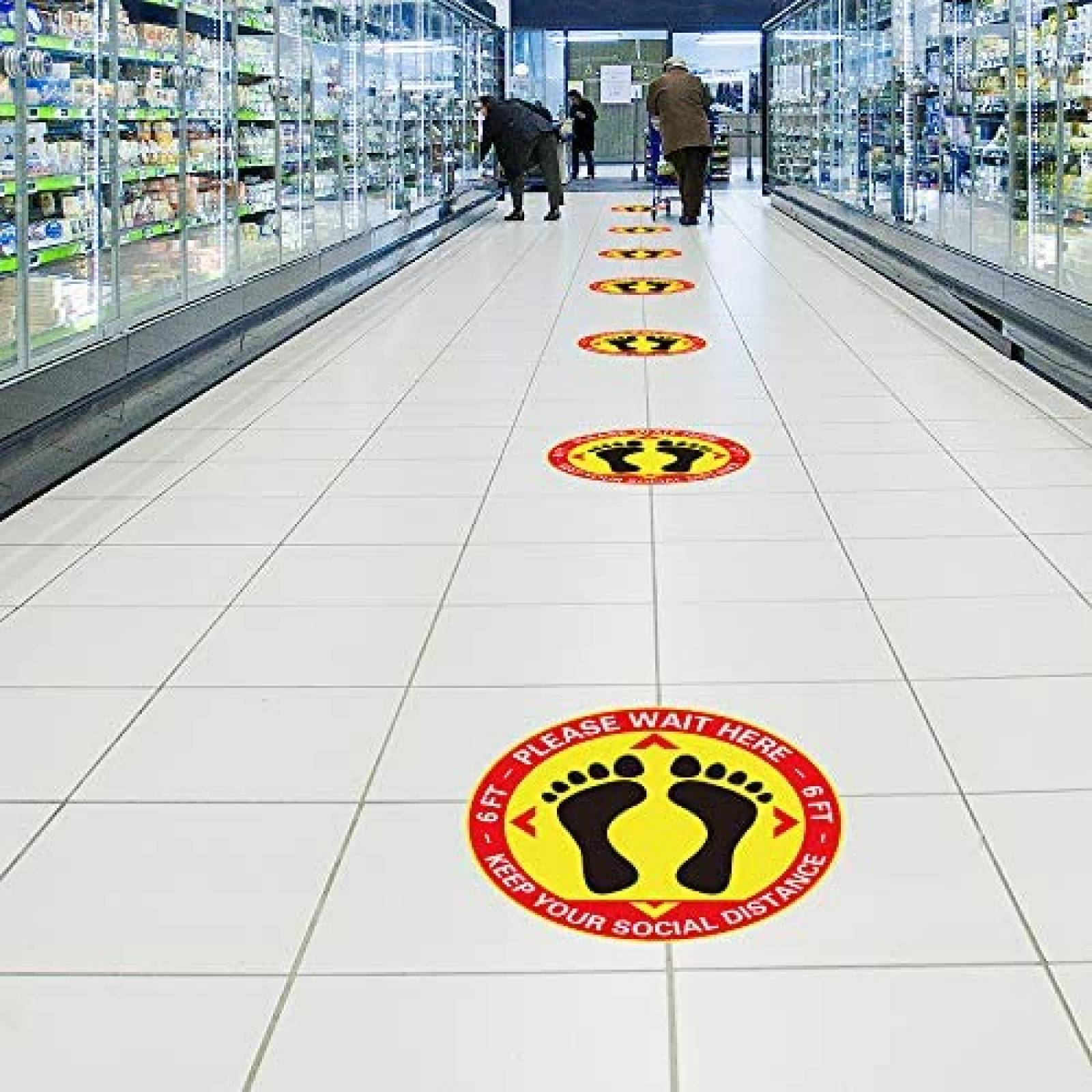 15 Estampas jollylife Letrero de Distanciamiento Social