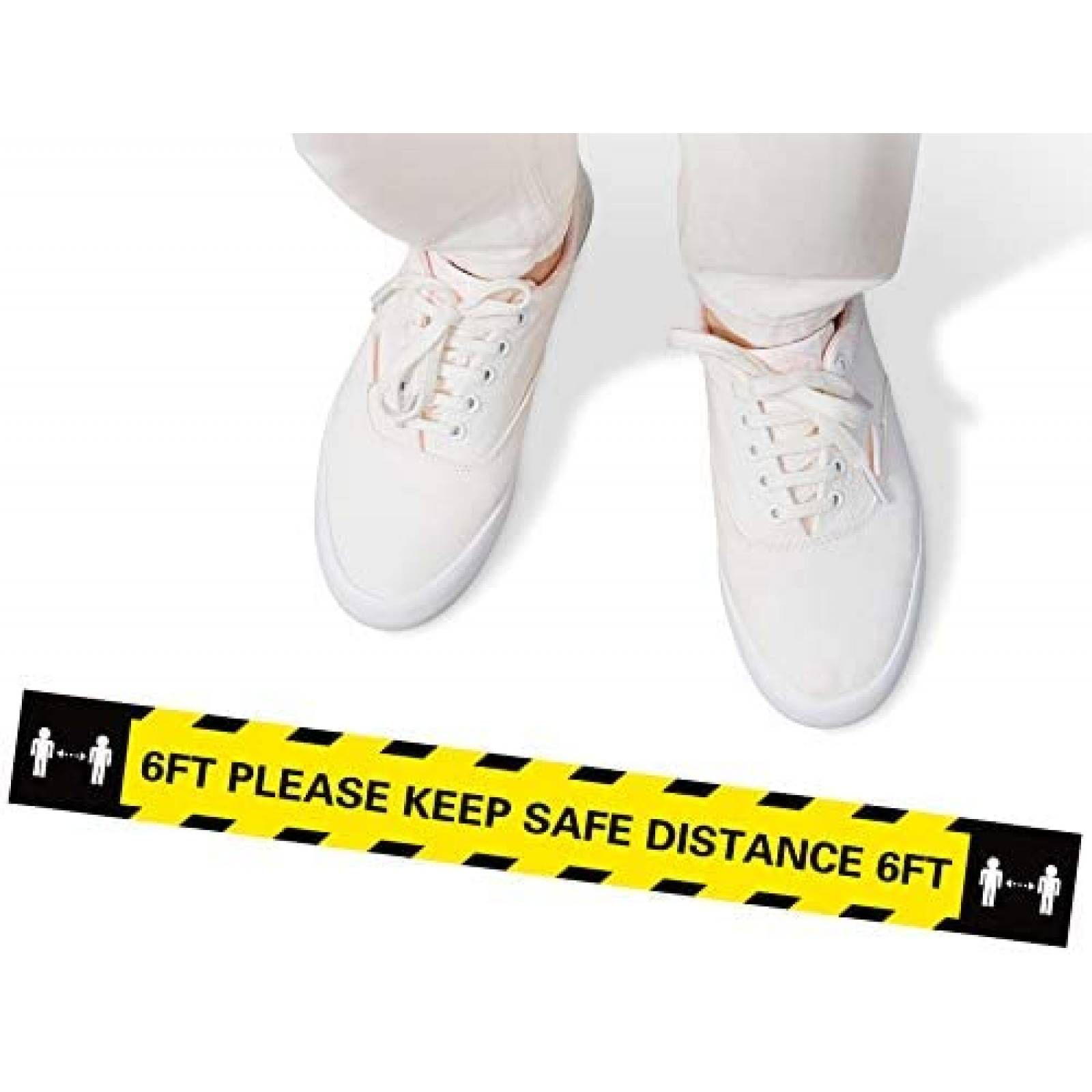 30 Estampas jollylife Letrero de Distanciamiento Social