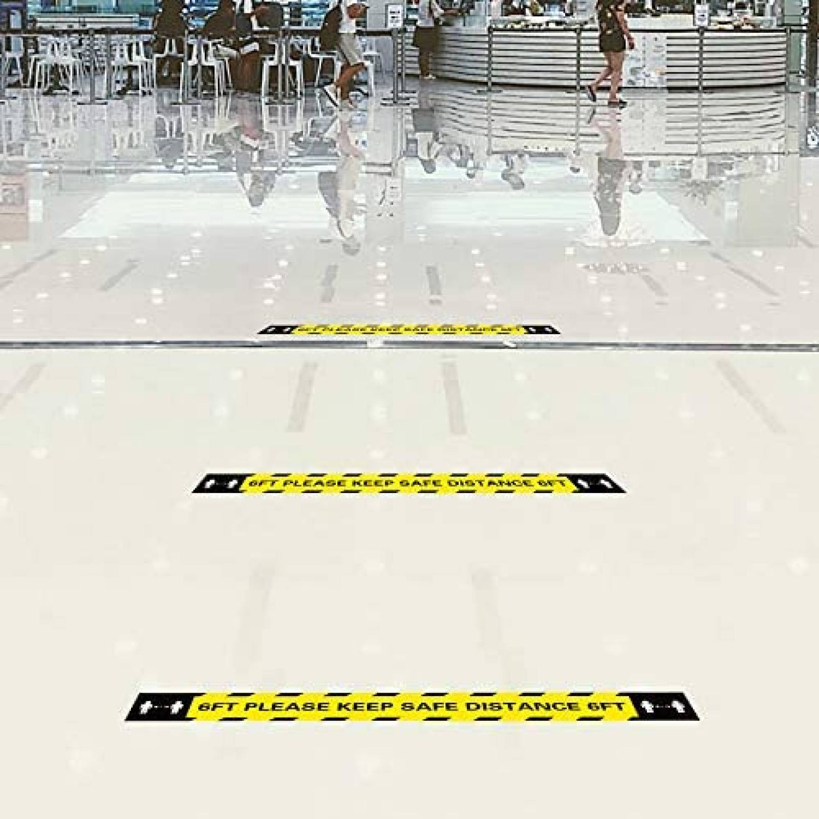 30 Estampas jollylife Letrero de Distanciamiento Social