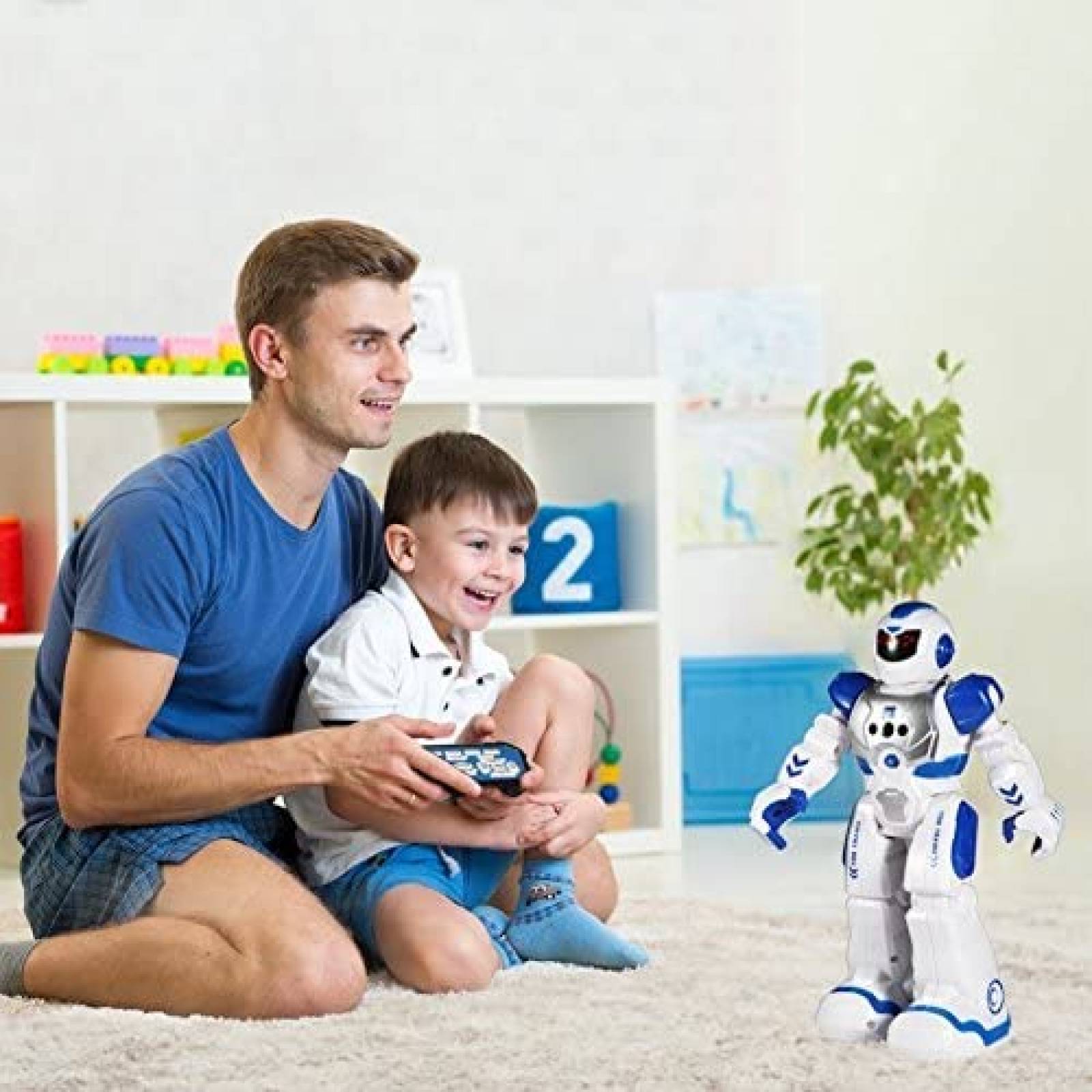 Robot de Juguete Samate Interactivo para Niños -Blanco