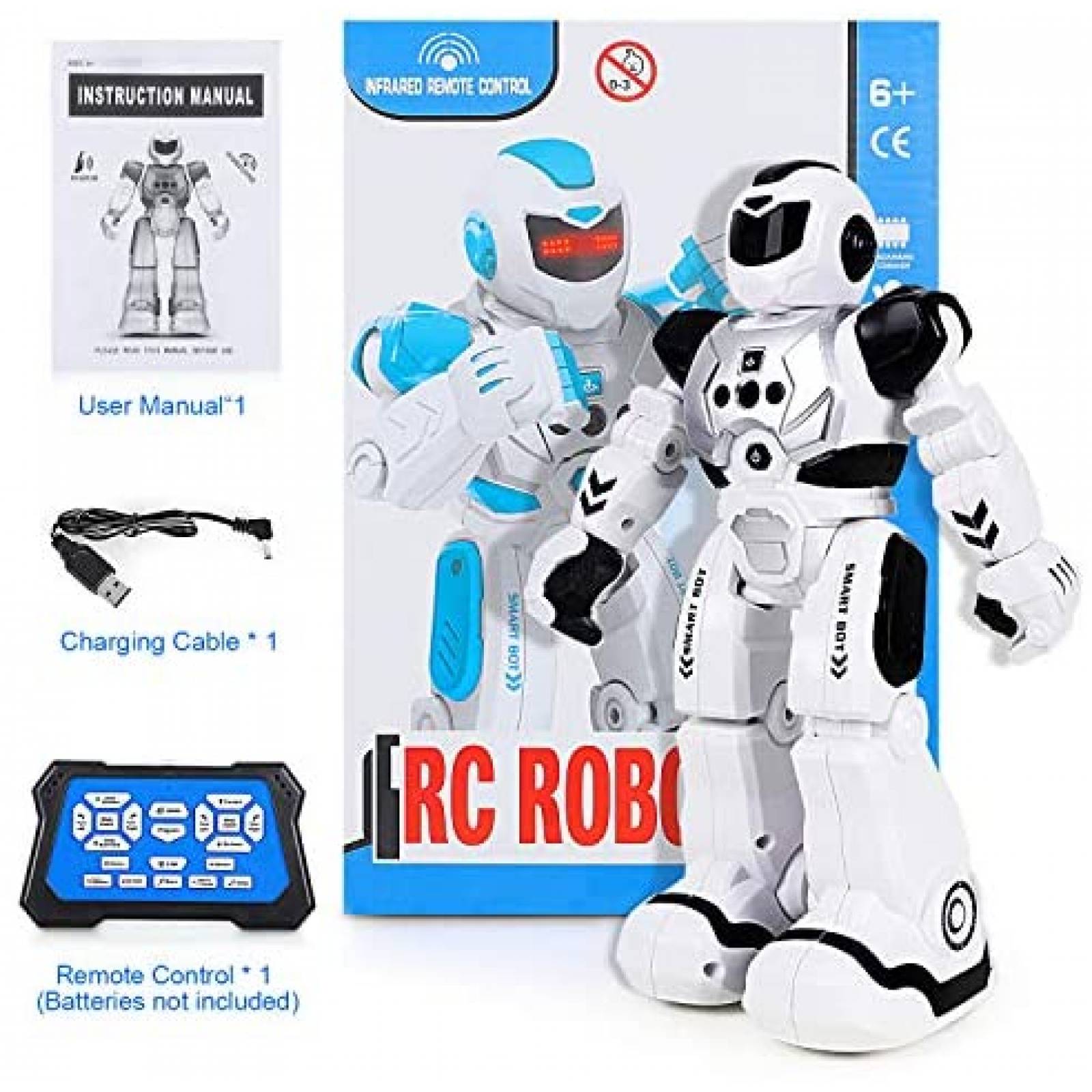 Robot Inteligente Biulotter Recargable Control Remoto -Negro
