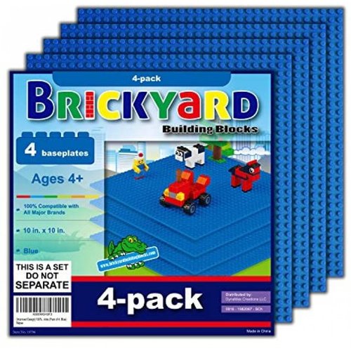 4 Bloques Brickyard Building Blocks Bases para Juguetes