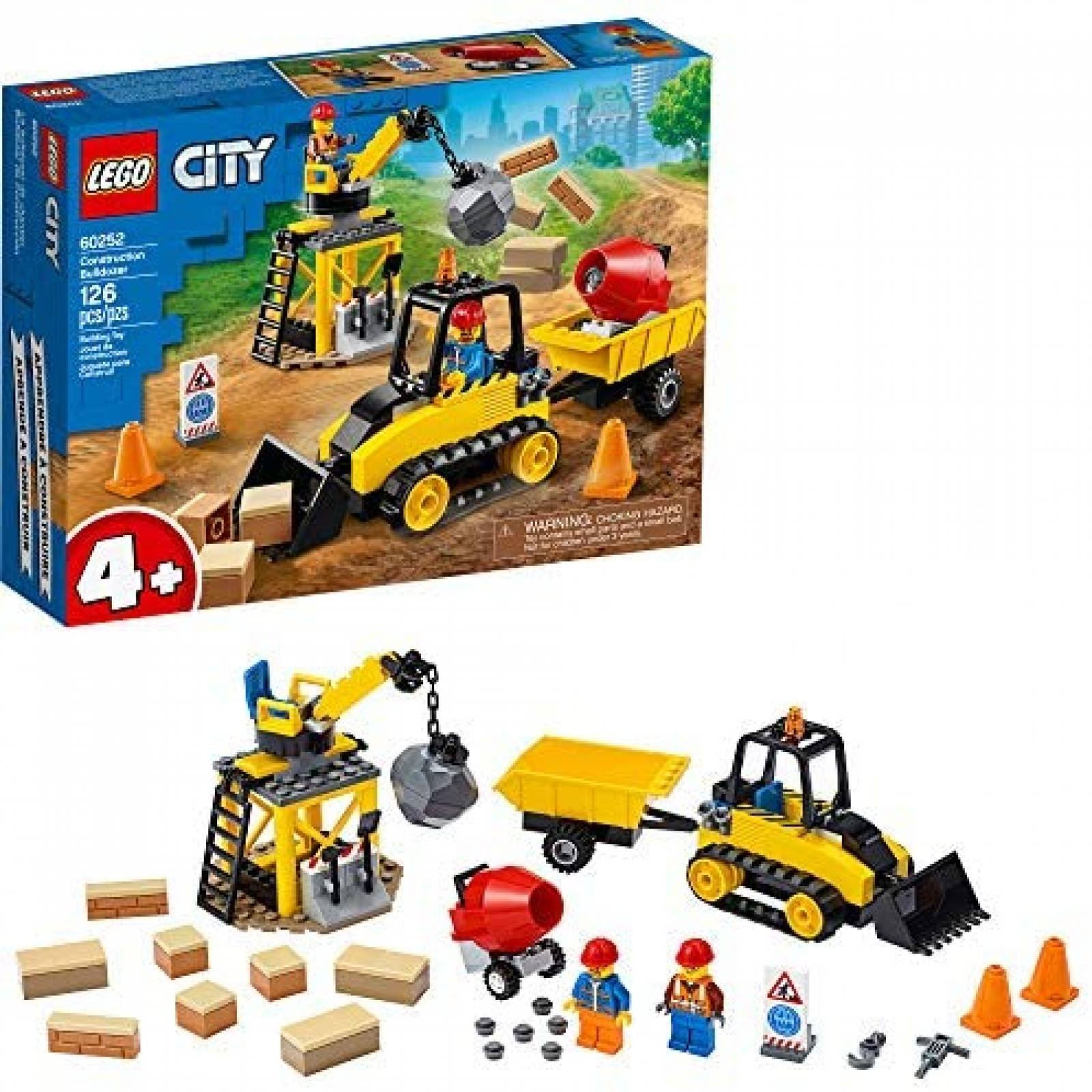 Set de Construcción LEGO City Construction Bulldozer 126 Pzs