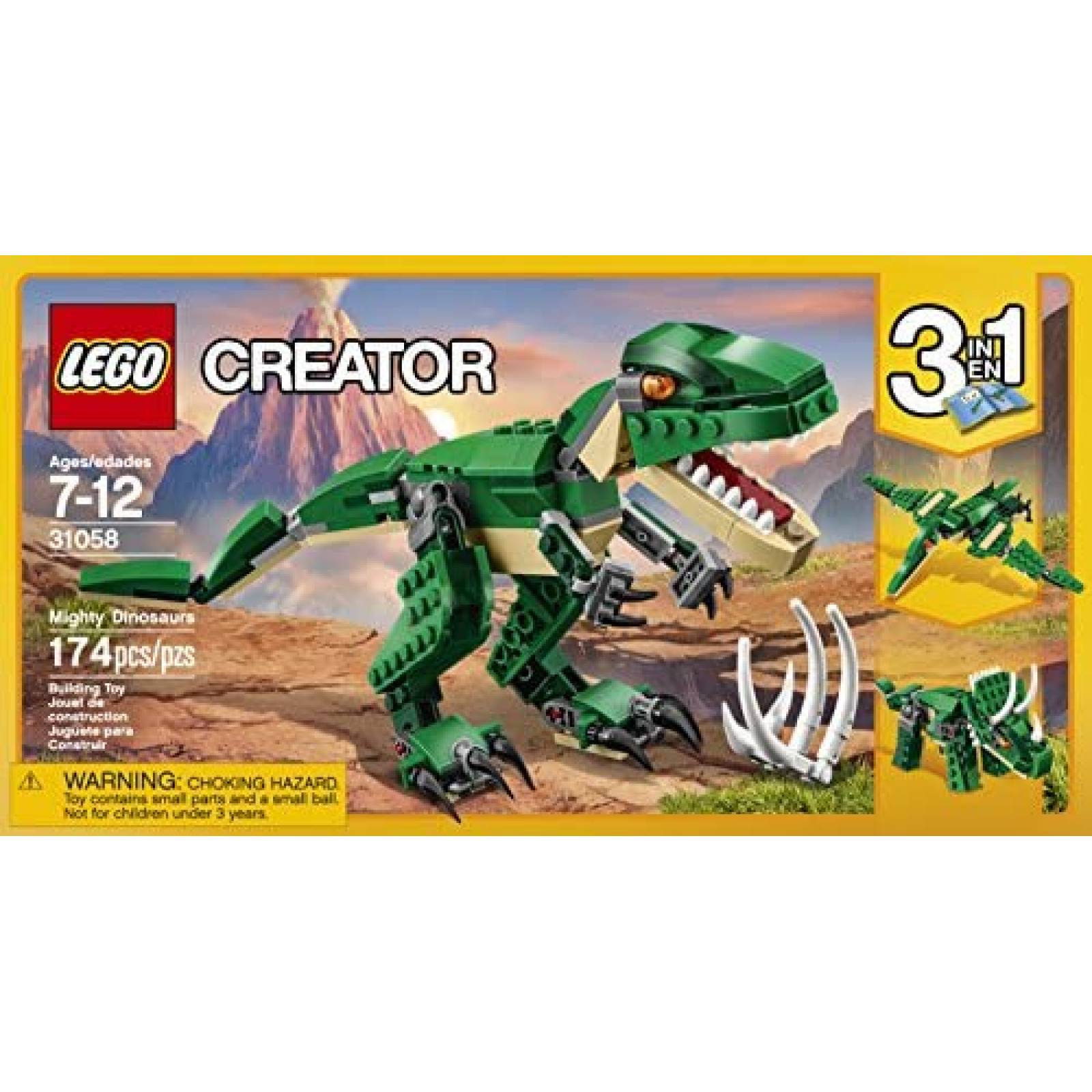 Juguete Armable LEGO Dinosaurio de 174 Piezas para Niños